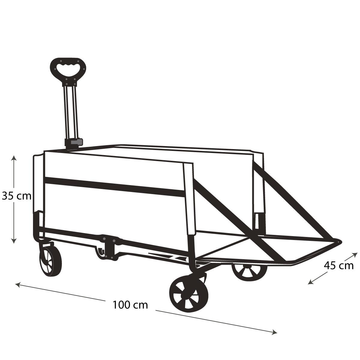 FreeCamp Nest 250 Katlanır Wagon Araba