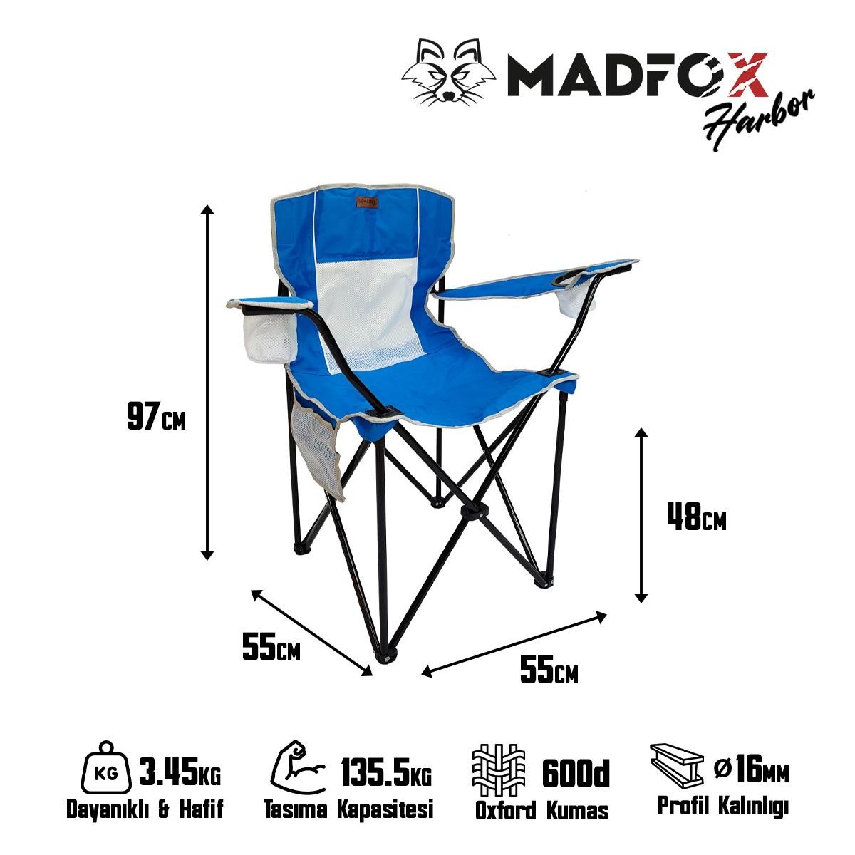 Madfox Harbor Katlanır Kamp Sandalyesi