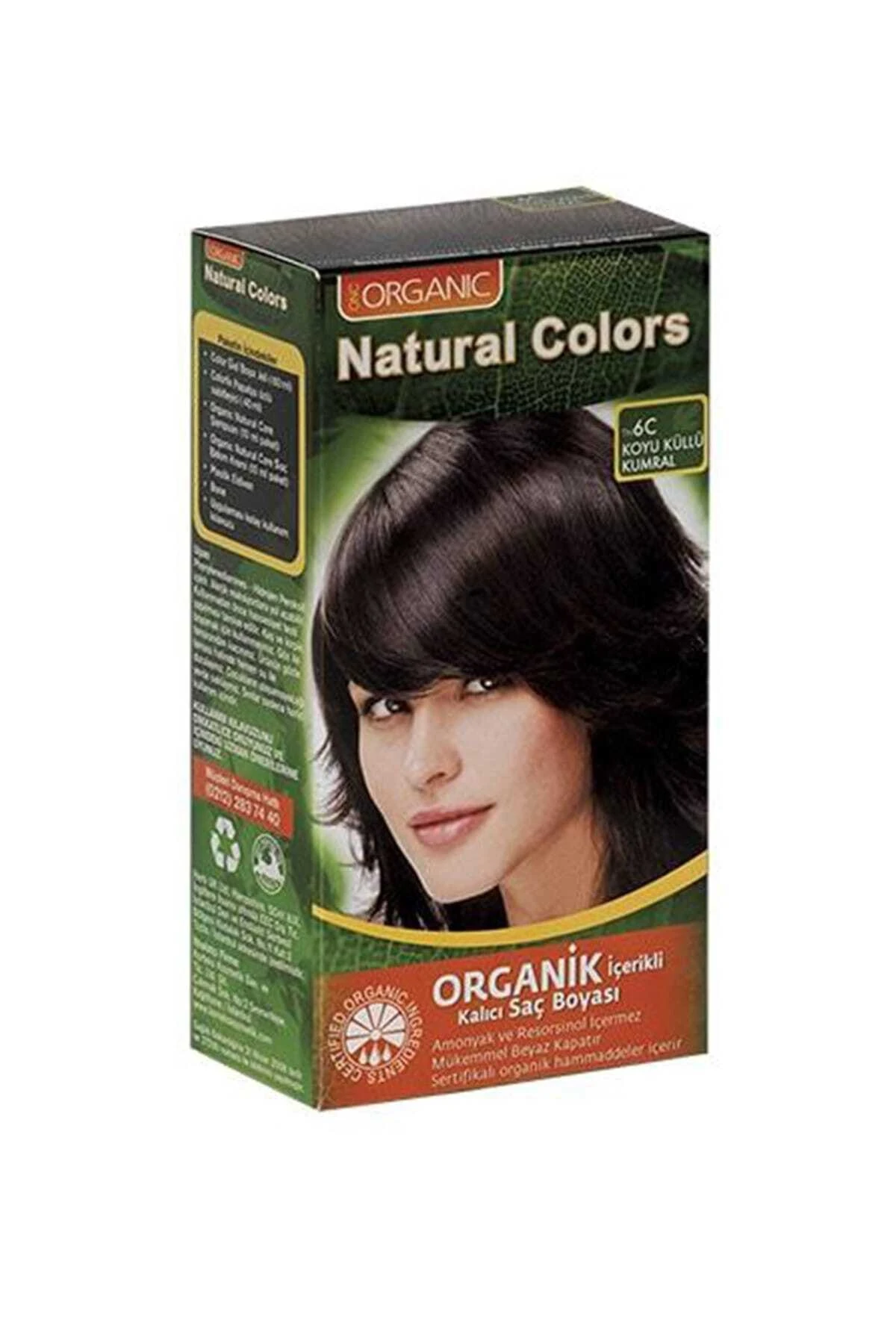 6c Koyu Küllü Kumral Organik Saç Boyası