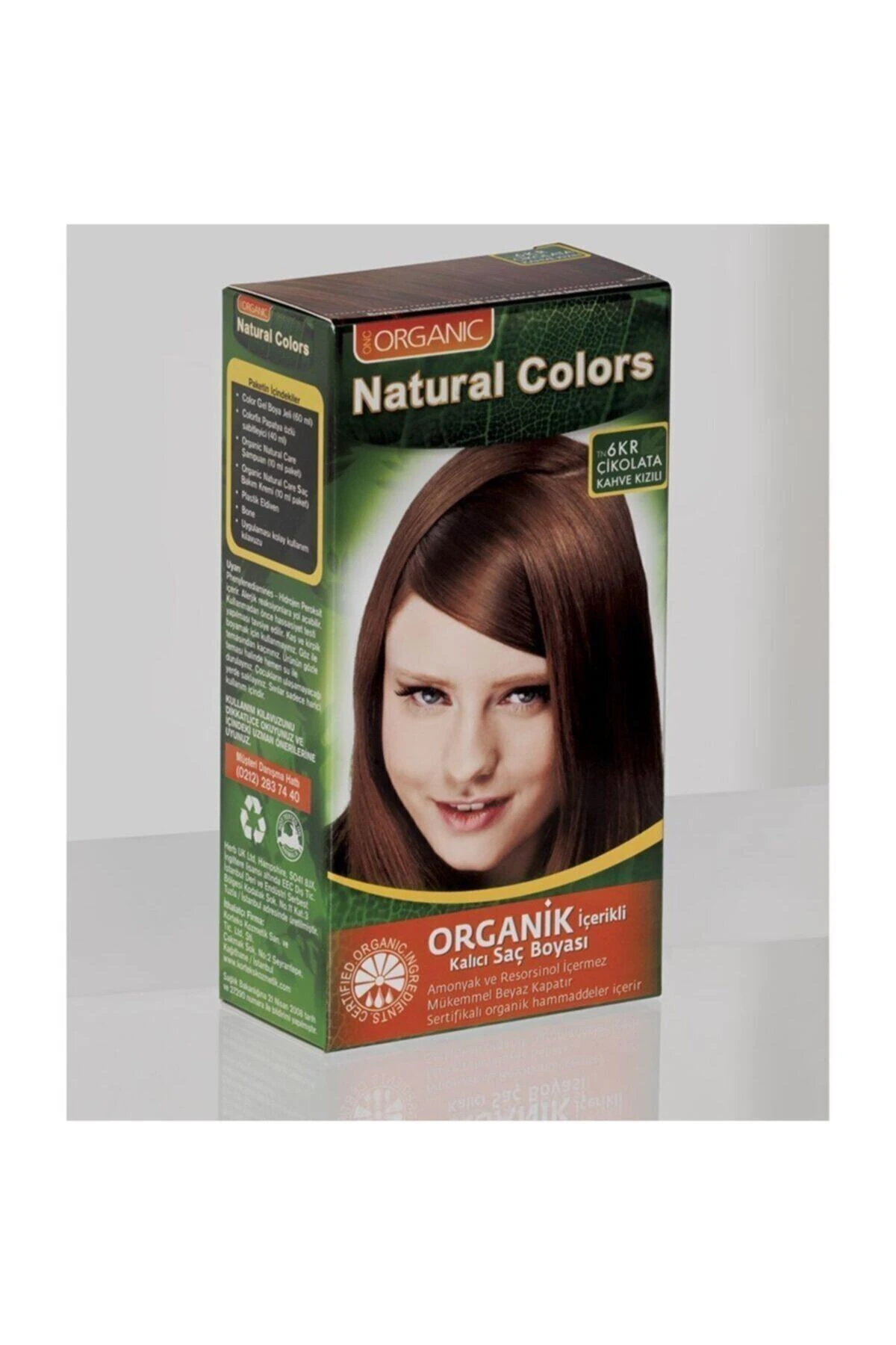 Natural Colors 6kr Çikolata Kahve Kızılı Organik Saç Boyası