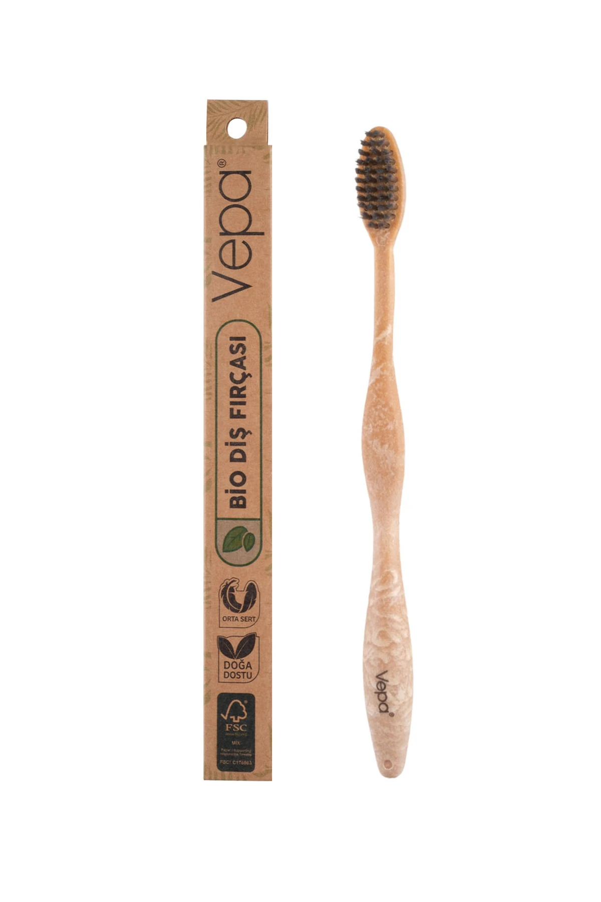 Bio Elite Df.kraft Kutu Amb Diş Fırçası, Yumuşak Karbon Kıllı, Doğa Dostu