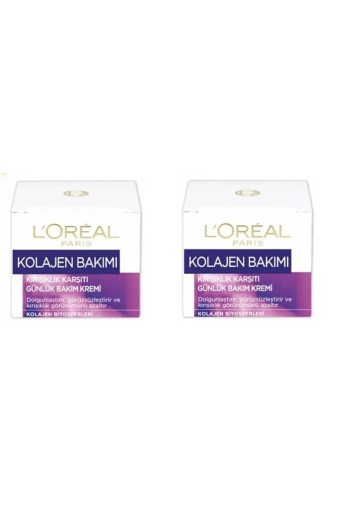 Kolajen Bakımı Kırışıklık Karşıtı Günlük Bakım Krem 2x50ml