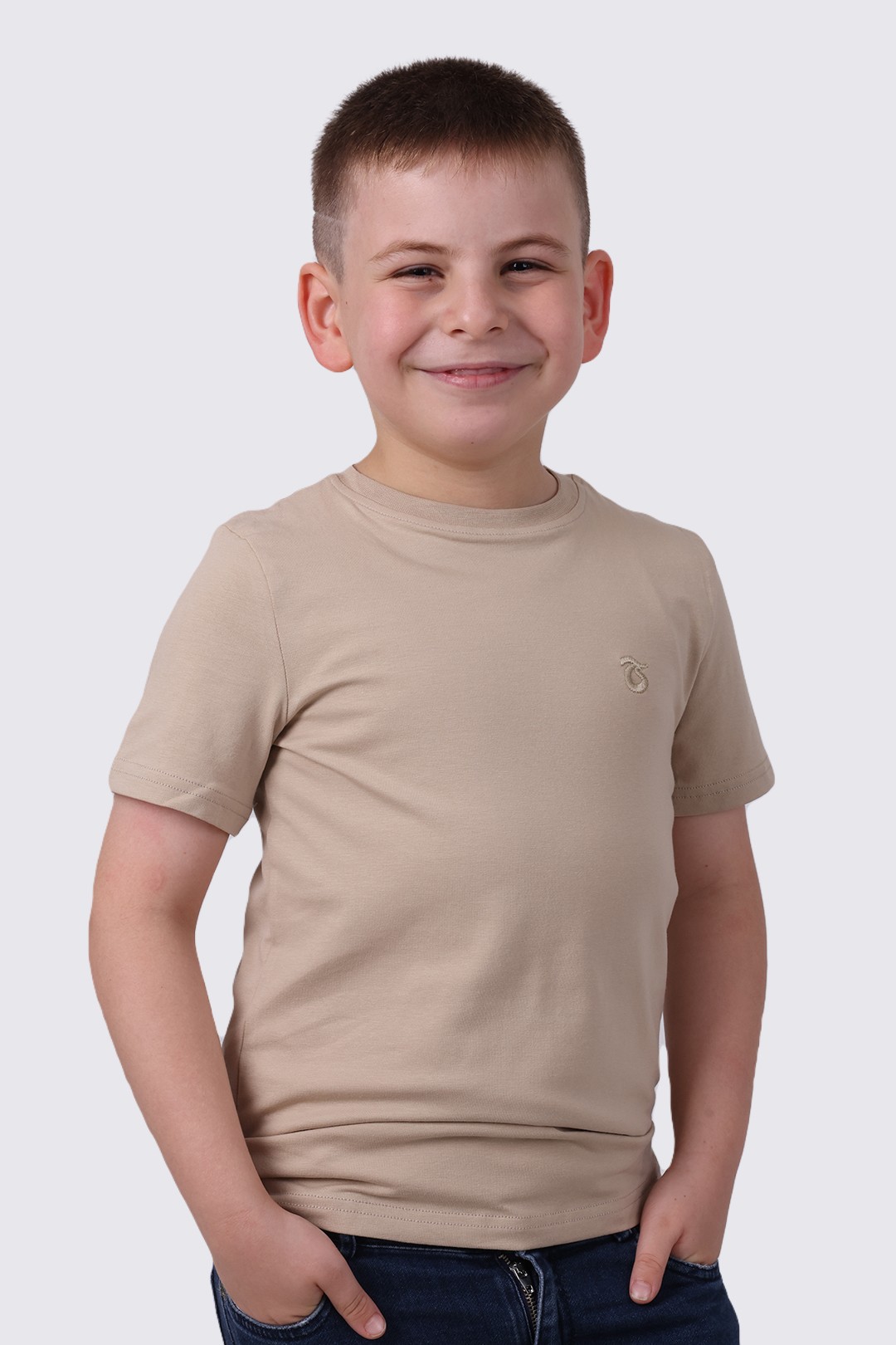 Tshirt Bisiklet Yaka Basic Genç