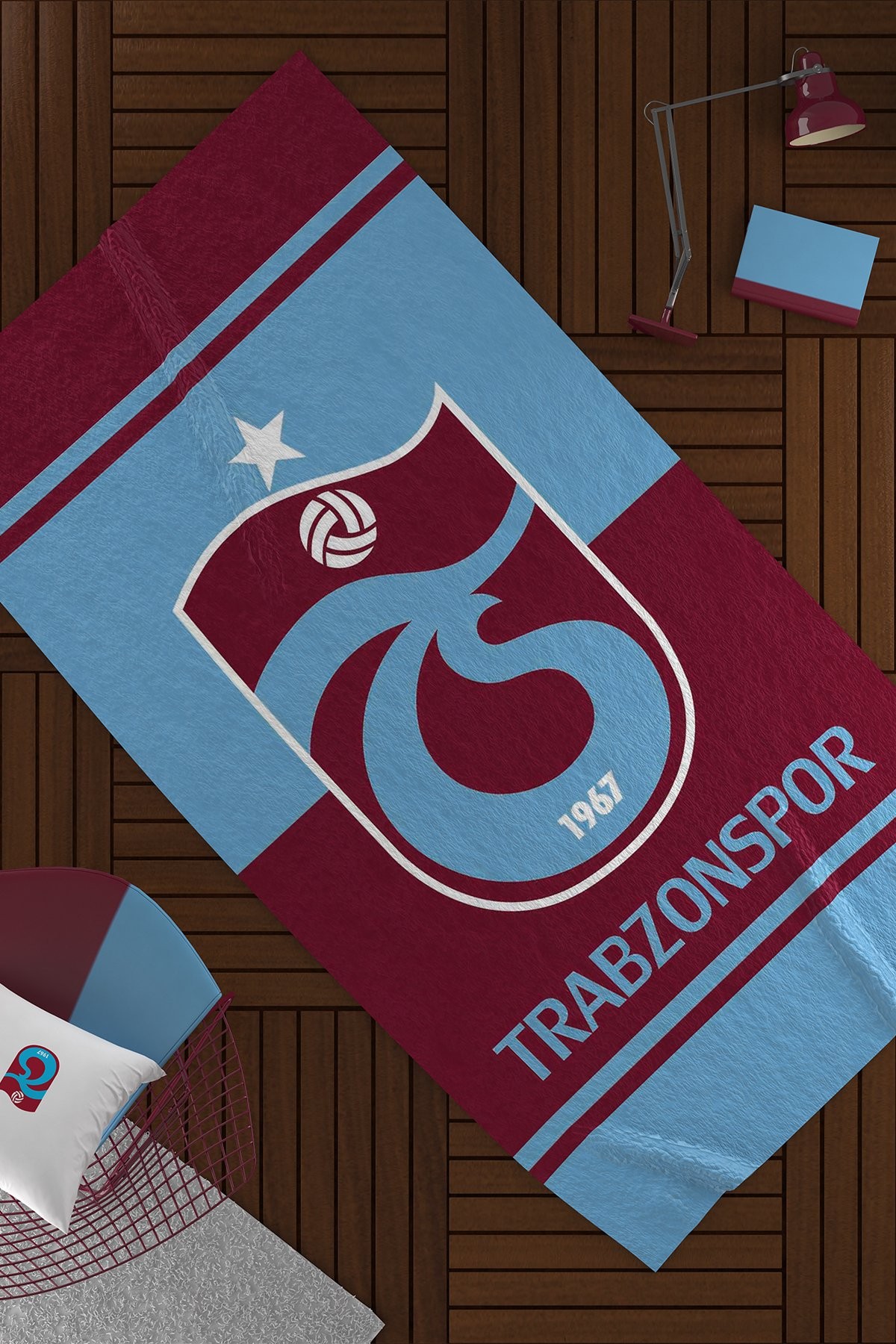 TRABZONSPOR PLAJ HAVLUSU BORDO LINE 75*150