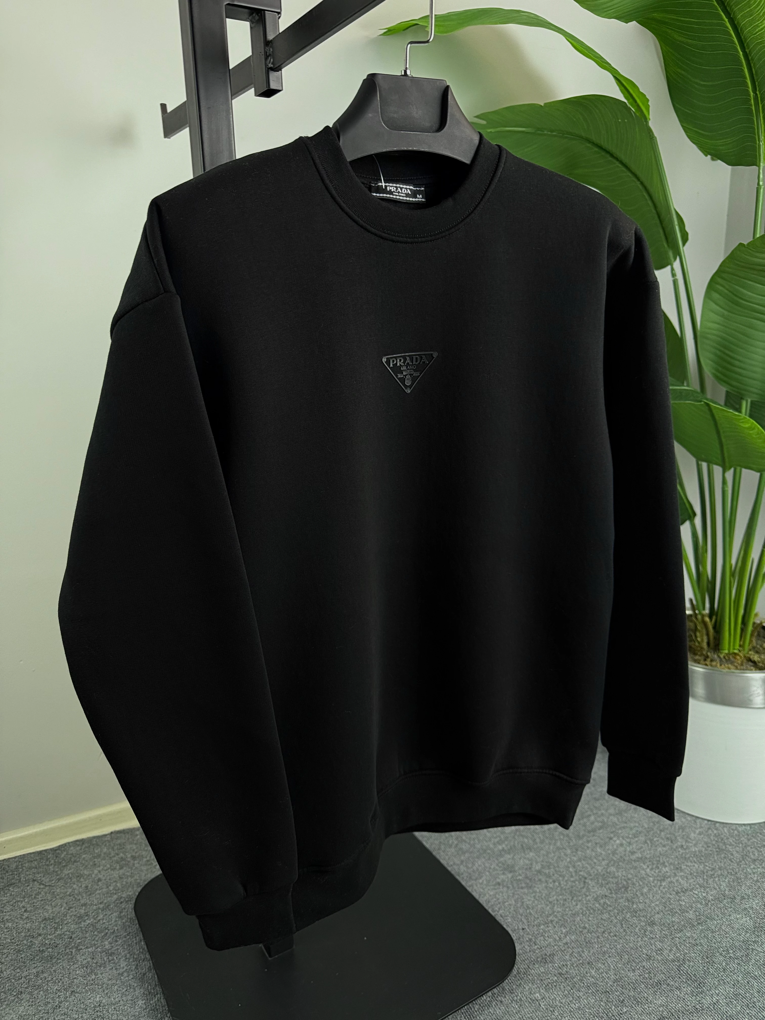 PRD Siyah Enjeksiyon Baskı Üçiplik Şardonlu (Kışlık) Sweat