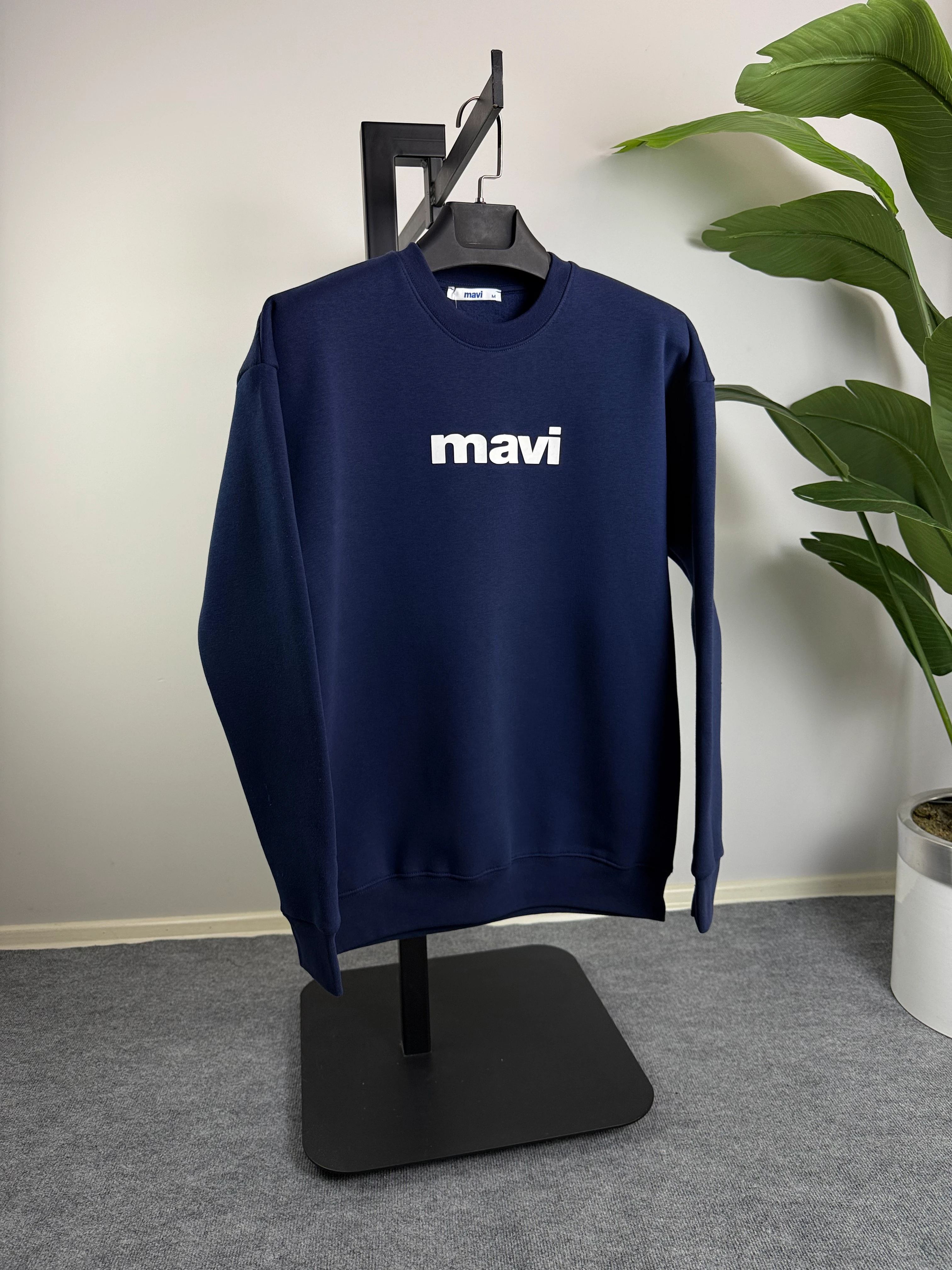 MV Koyu Lacivert Üçiplik Şardonlu (Kışlık) Sweat