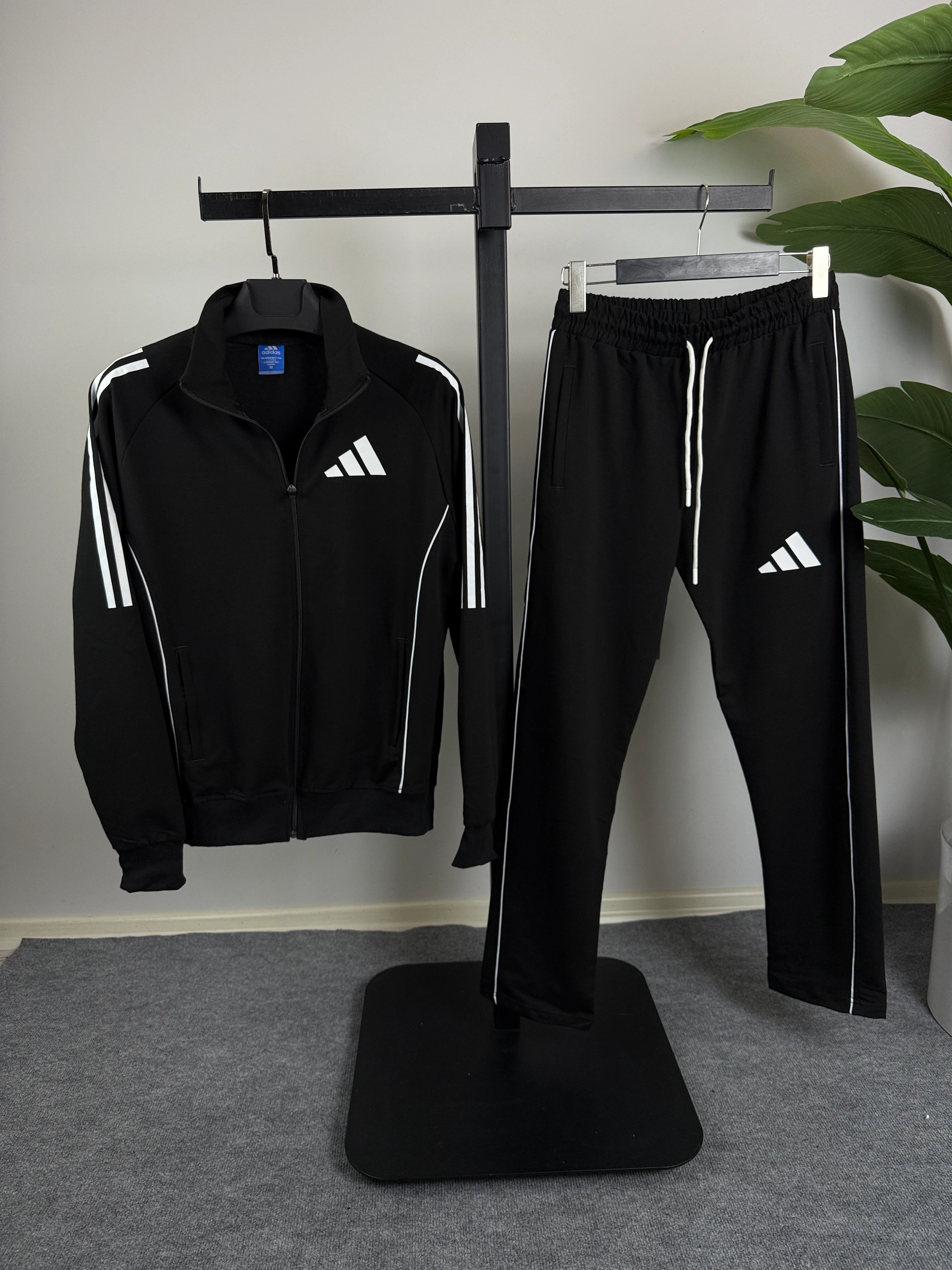 ADDS Eşofman Takımı Double Face Kumaş Siyah Renk