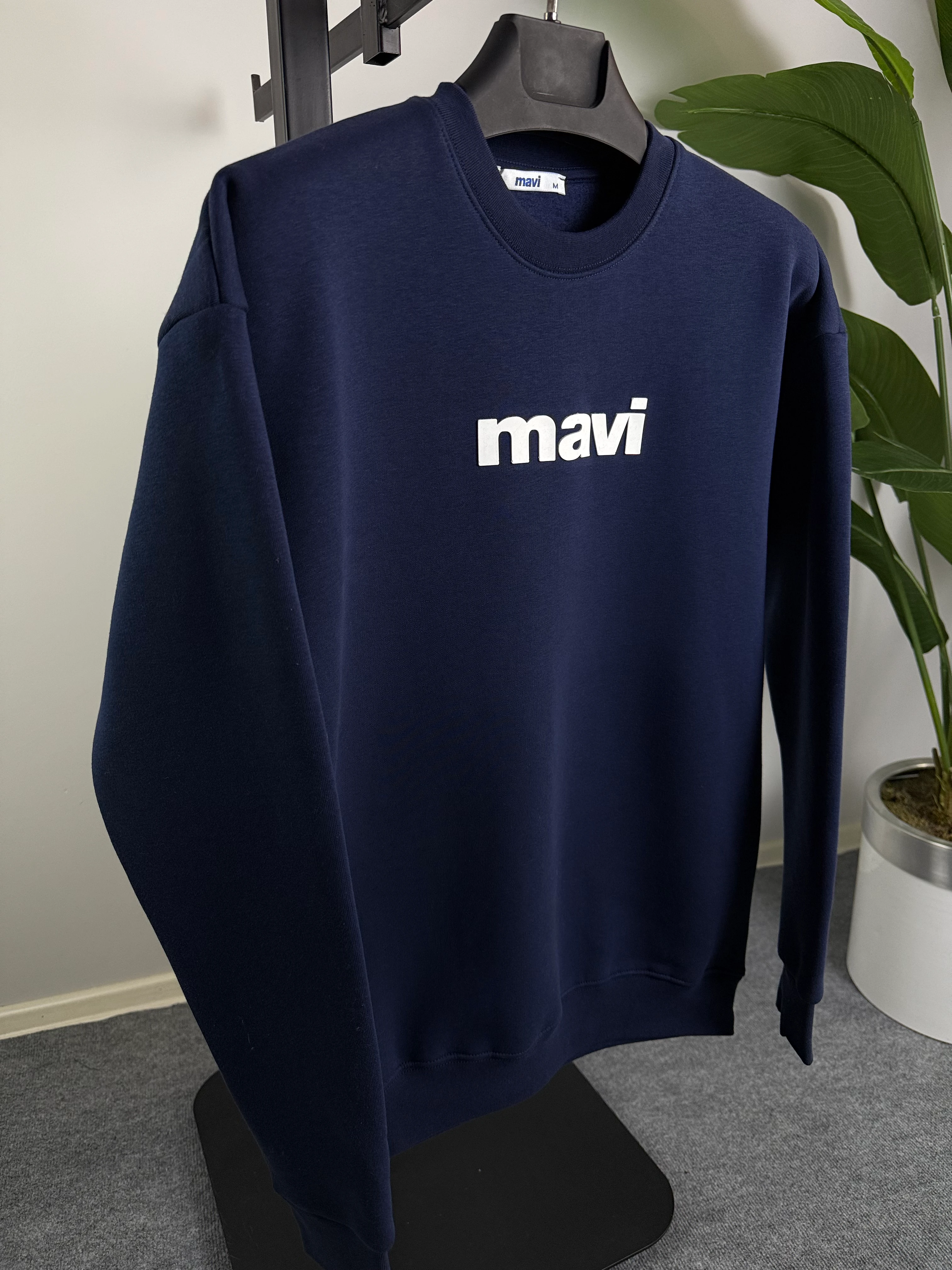 MV Koyu Lacivert Üçiplik Şardonlu (Kışlık) Sweat