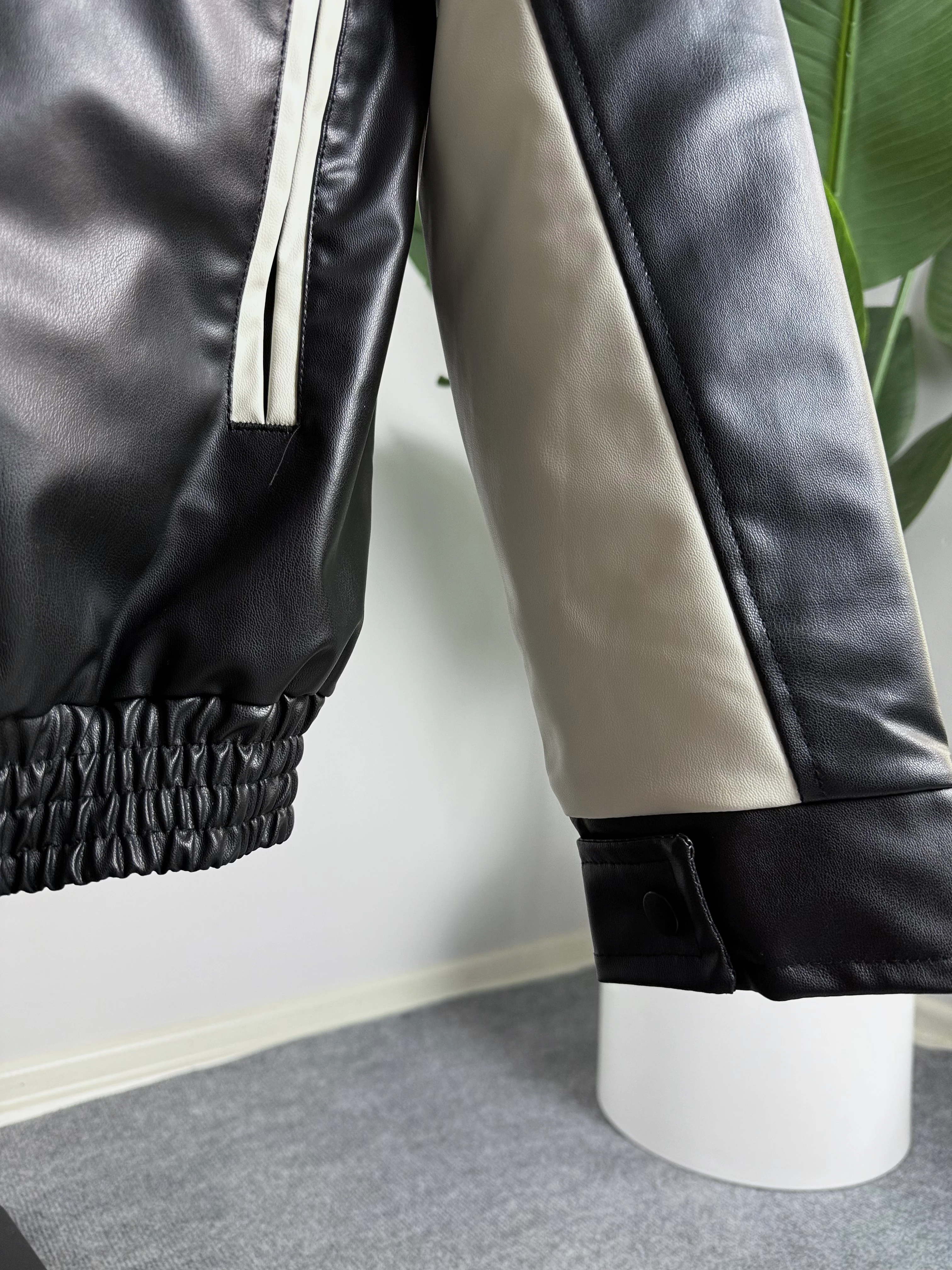 Motor Sport İçi Kapitone Dolum Deri Mont