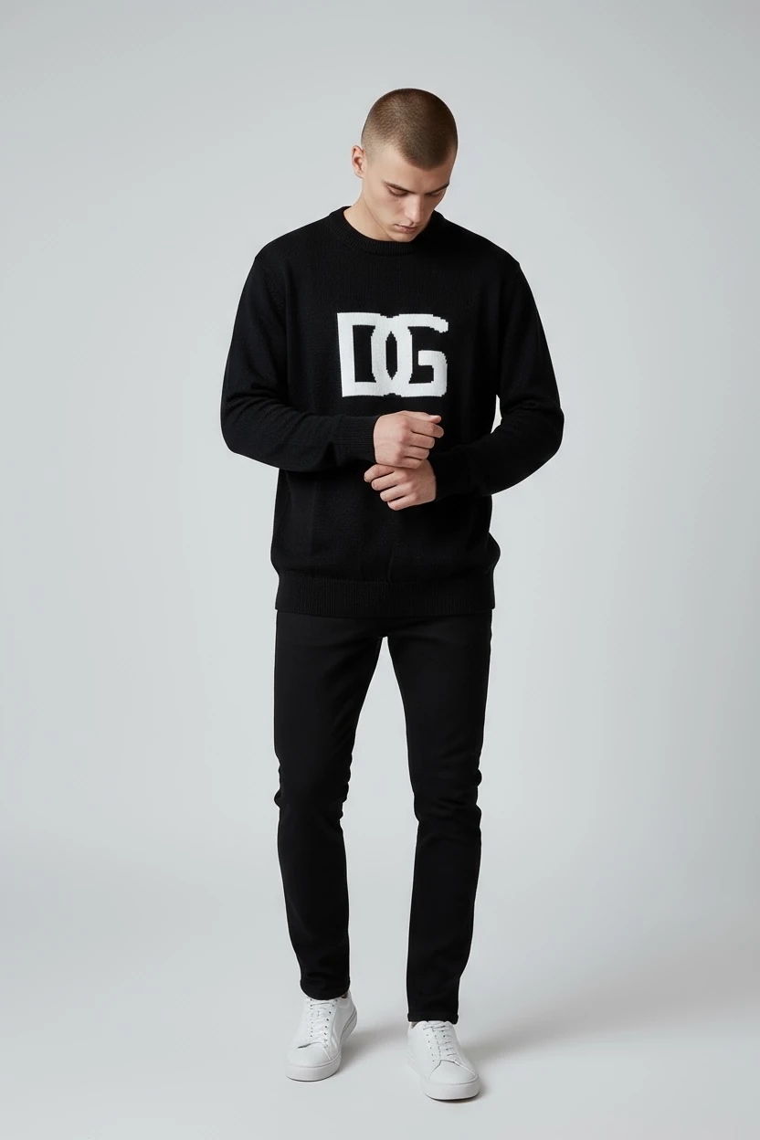 DG SİYAH ERKEK TRİKO KAZAK