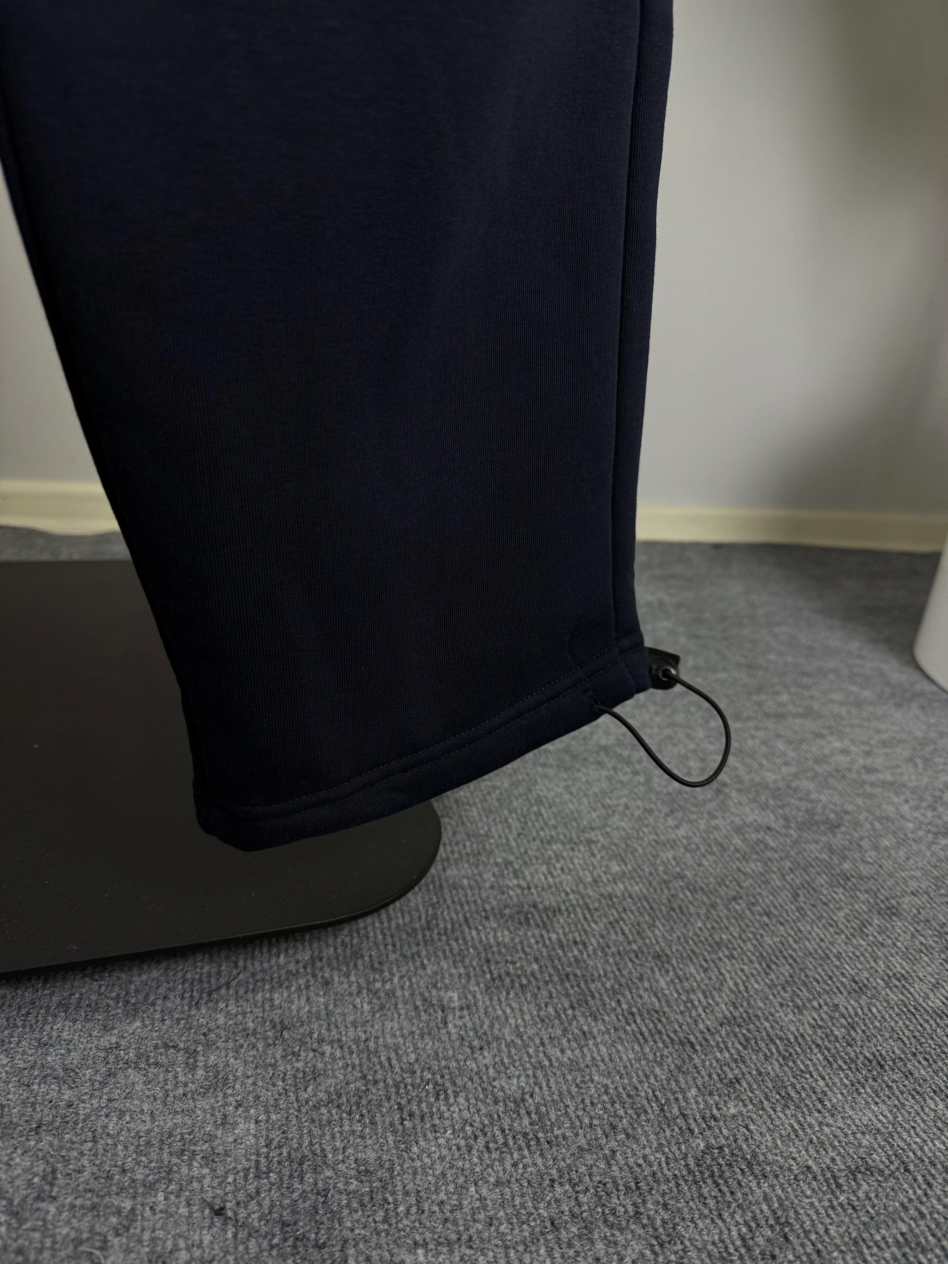 Baggy Eşofman Ayarlanabilir Paça Nakış İşleme Üçiplik Şardonlu