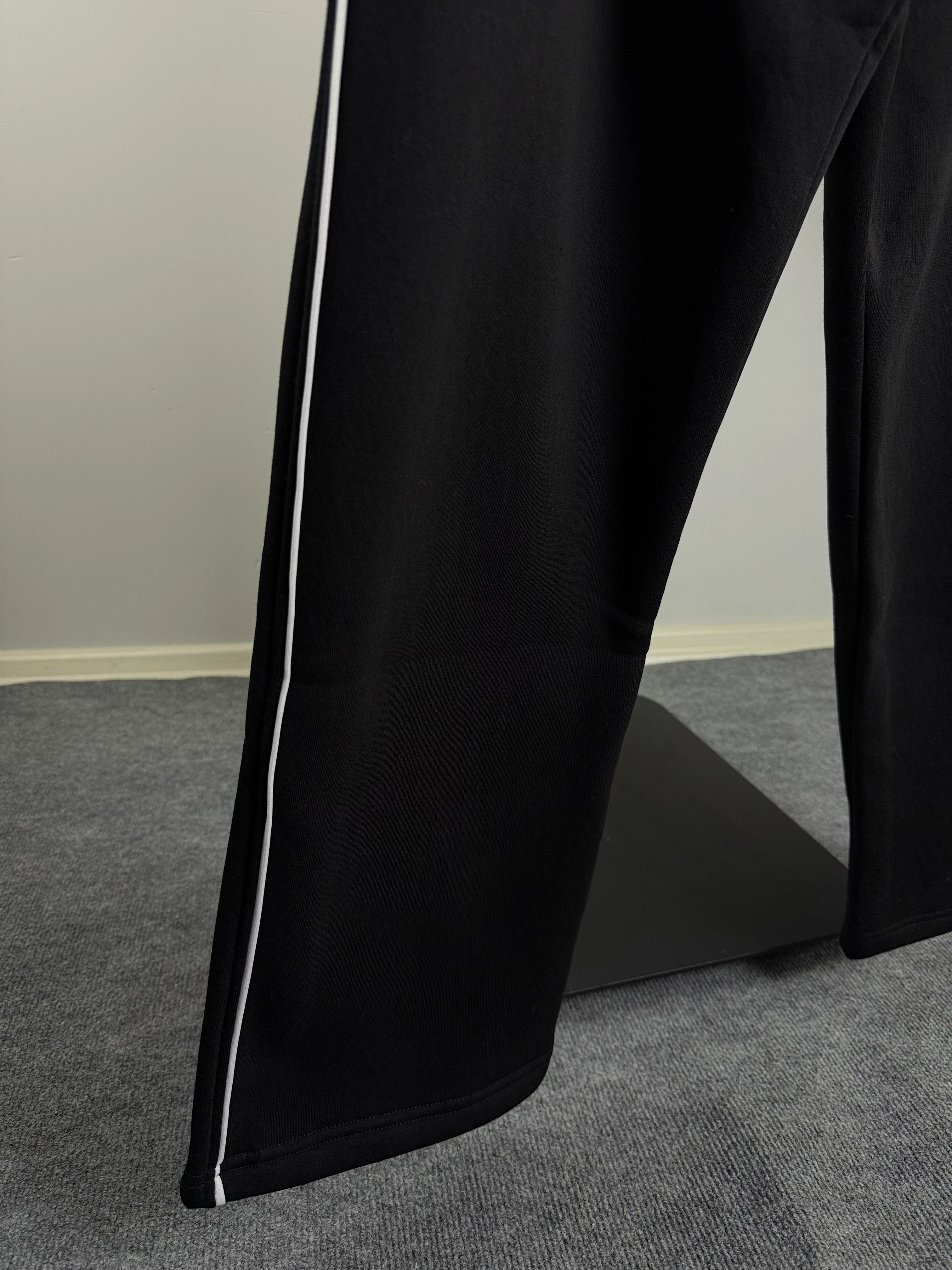 Baggy Eşofman AraBiyeli Üçiplik Şardonlu Siyah