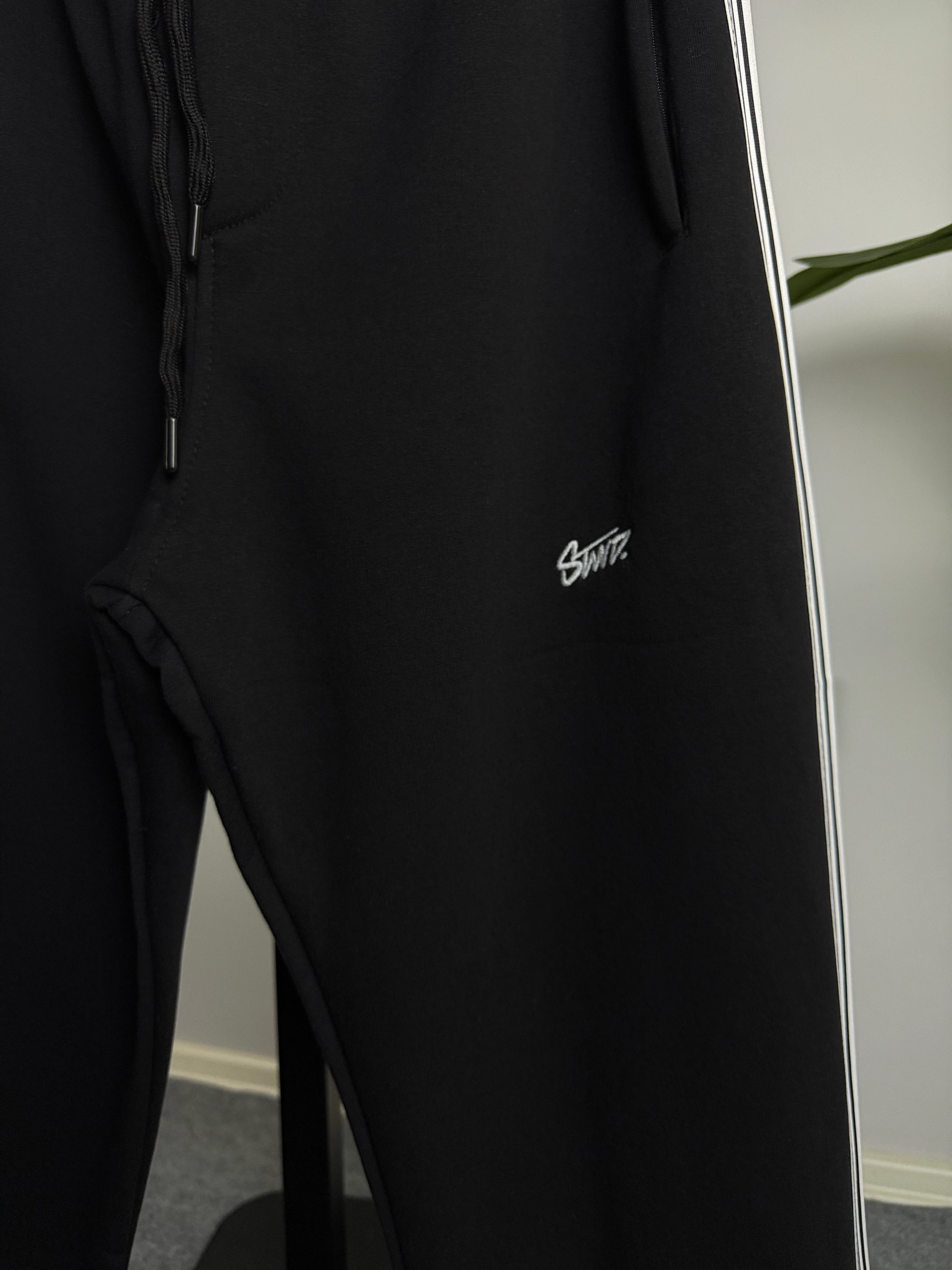 Baggy Eşofman Yanları Şeritli Üçiplik Şardonlu