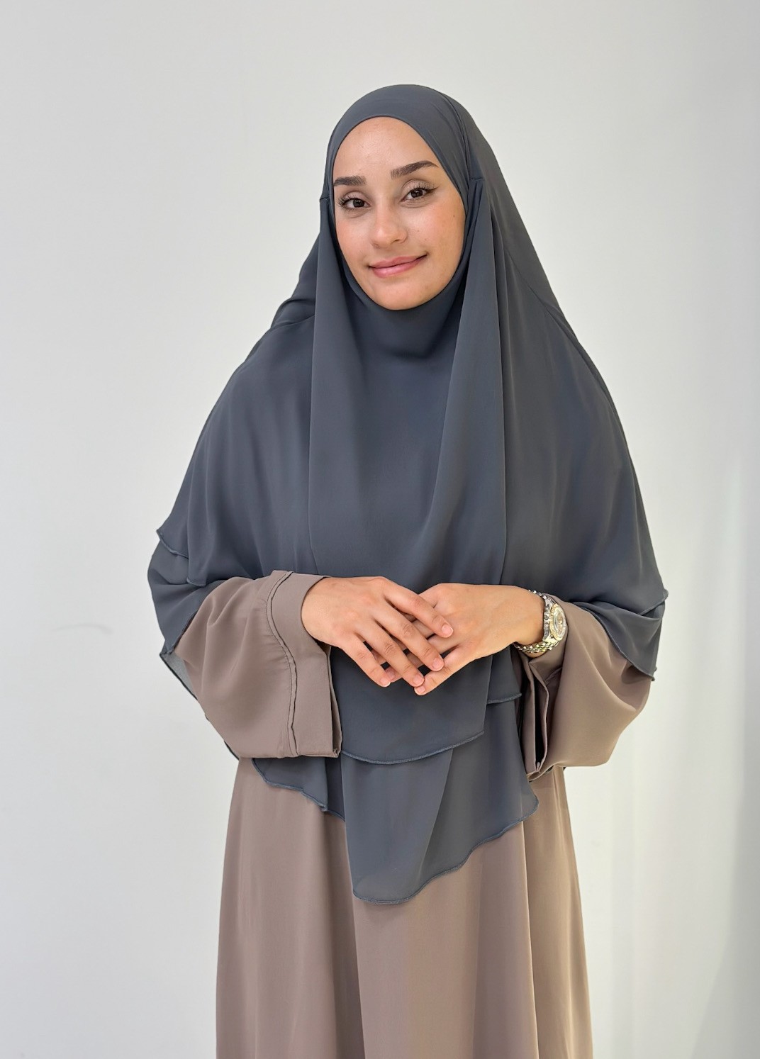 NAZENDE SUFLE 2 KATLI OVAL  - ANTRASİT