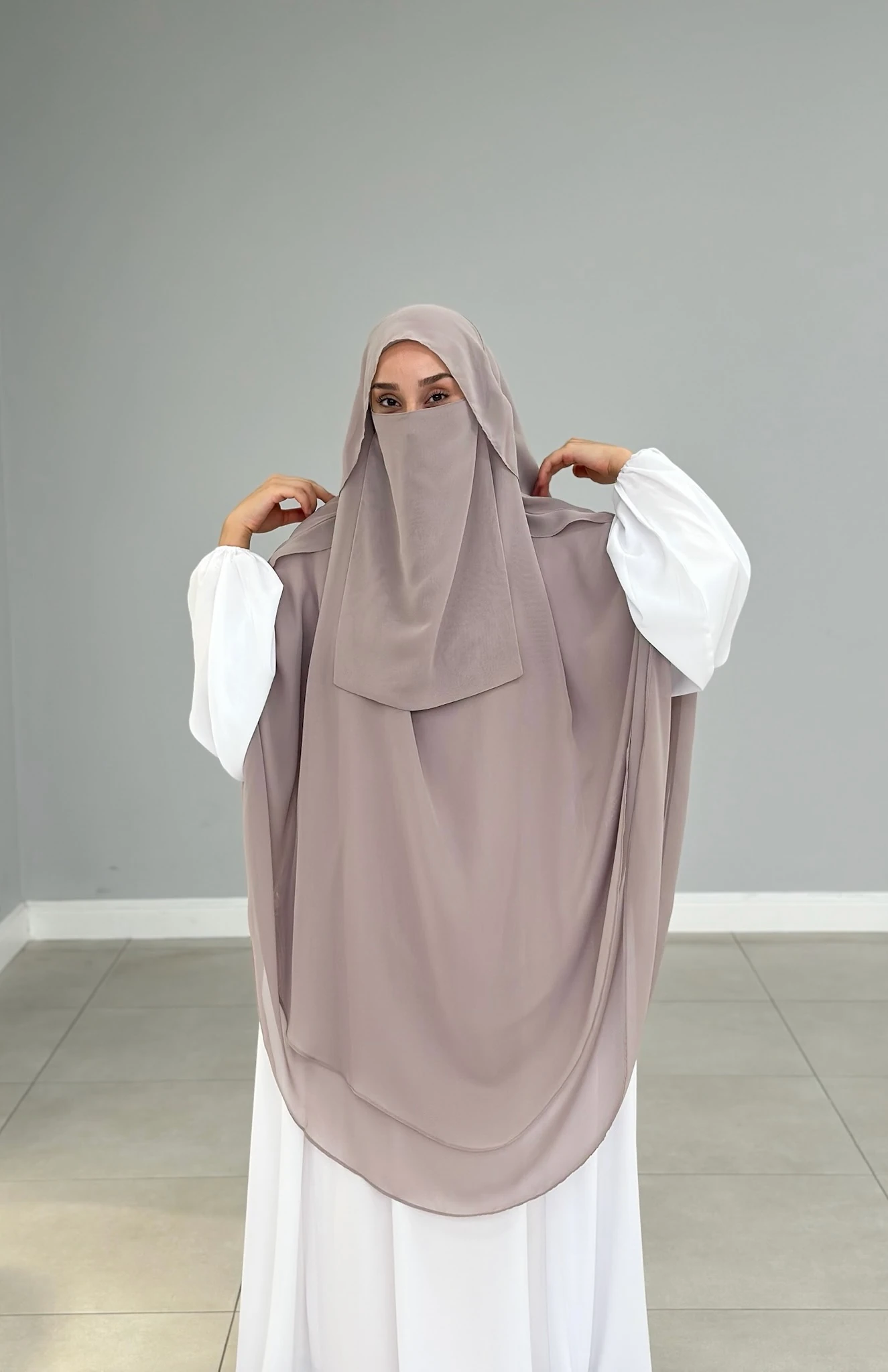 GÖLGELİ ŞİFON SUFLE UZUN TAŞ