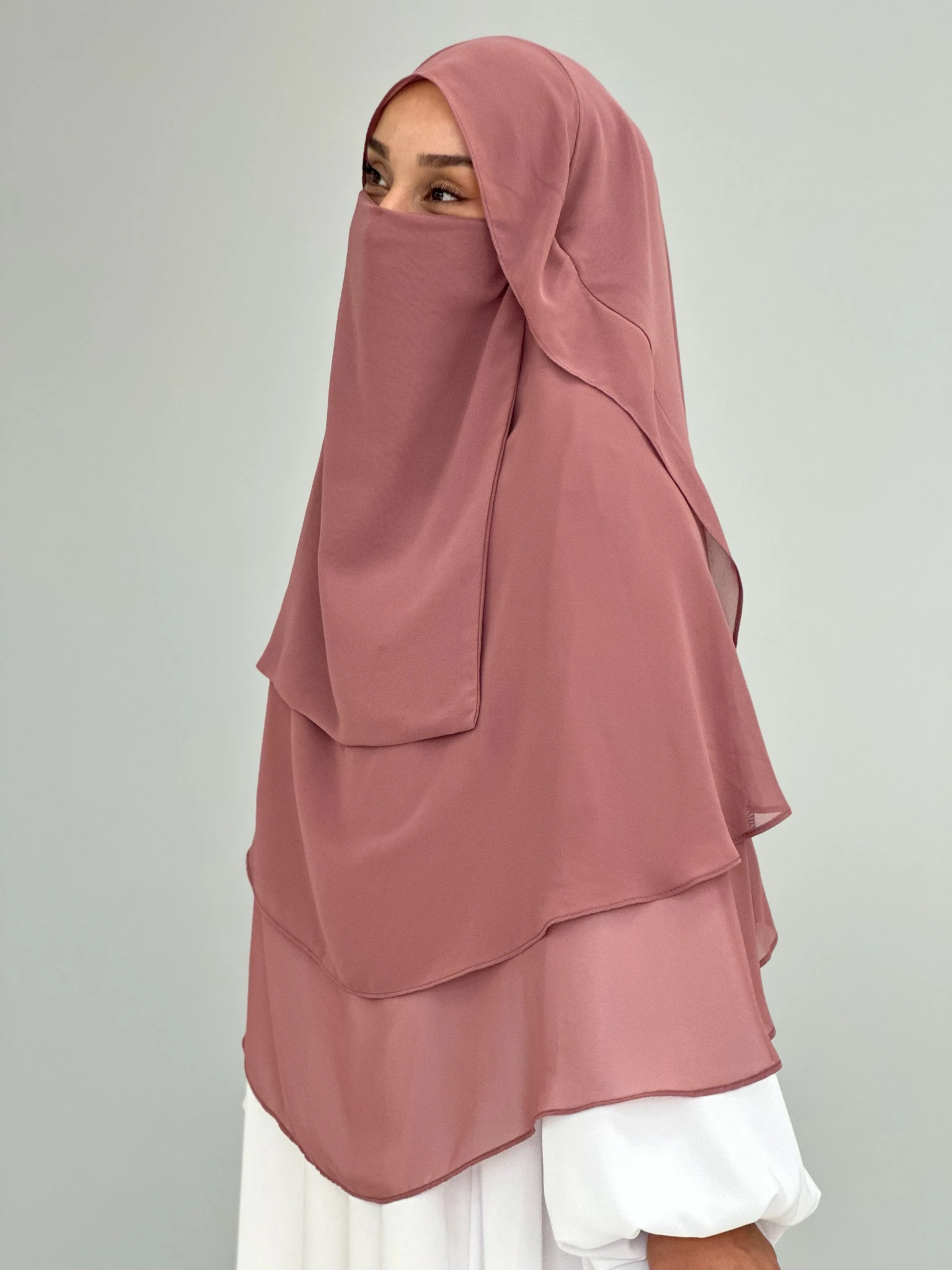 GÖLGELİ ŞİFON SUFLE ORTA GÜL KURUSU