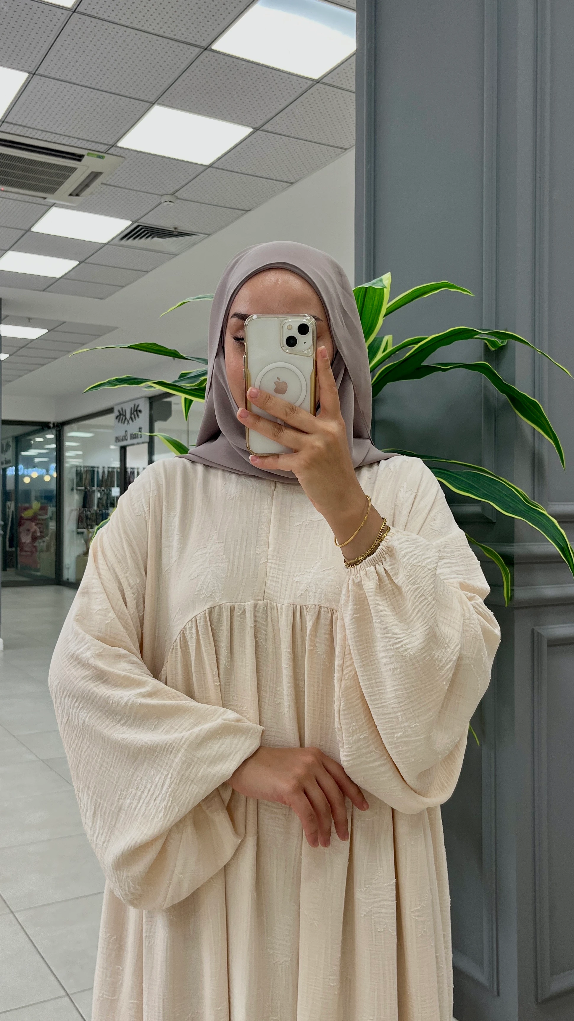 VERA DESENLİ ELBİSE BEJ