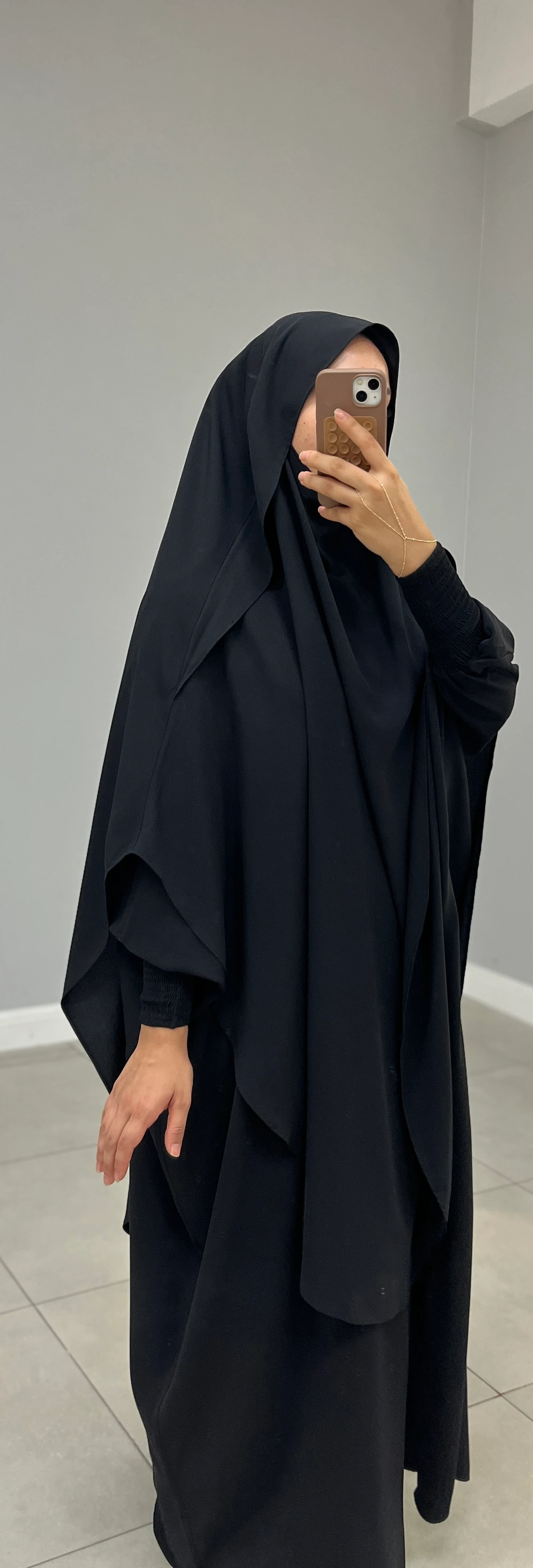 GÖLGELİ TAKVA SUFLE MEDİNE İPEĞİ SİYAH