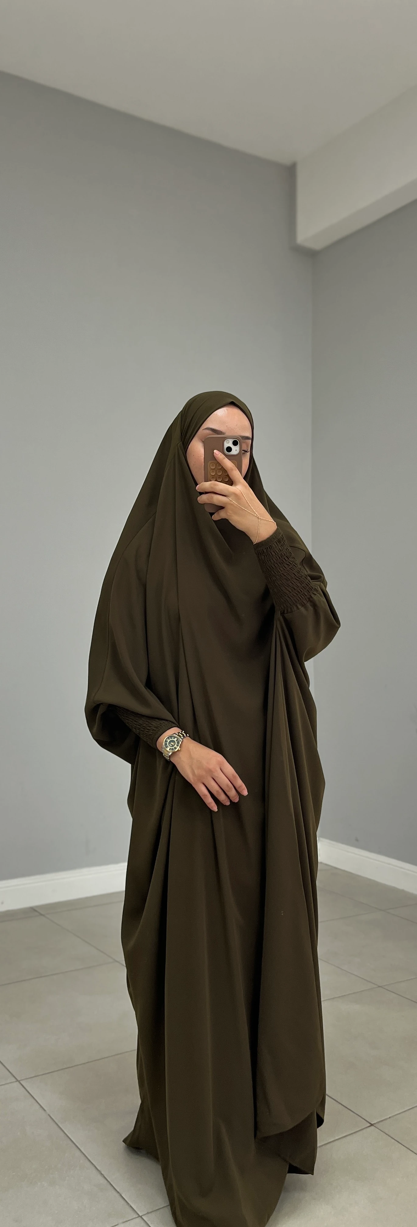 SUUD CİLBAB MEDİNE İPEĞİ HAKİ YEŞİL