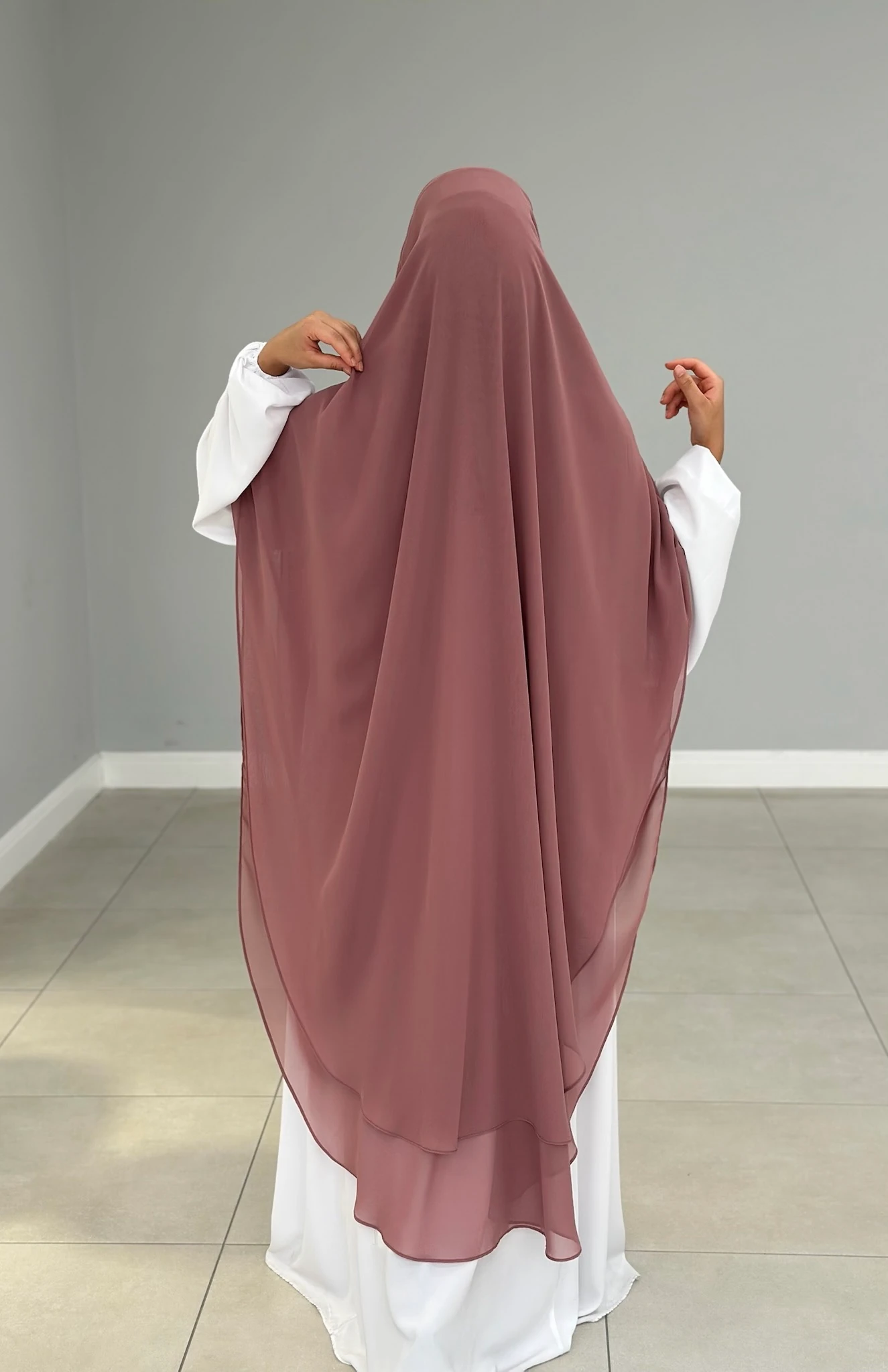 GÖLGELİ ŞİFON SUFLE UZUN GÜL KURUSU