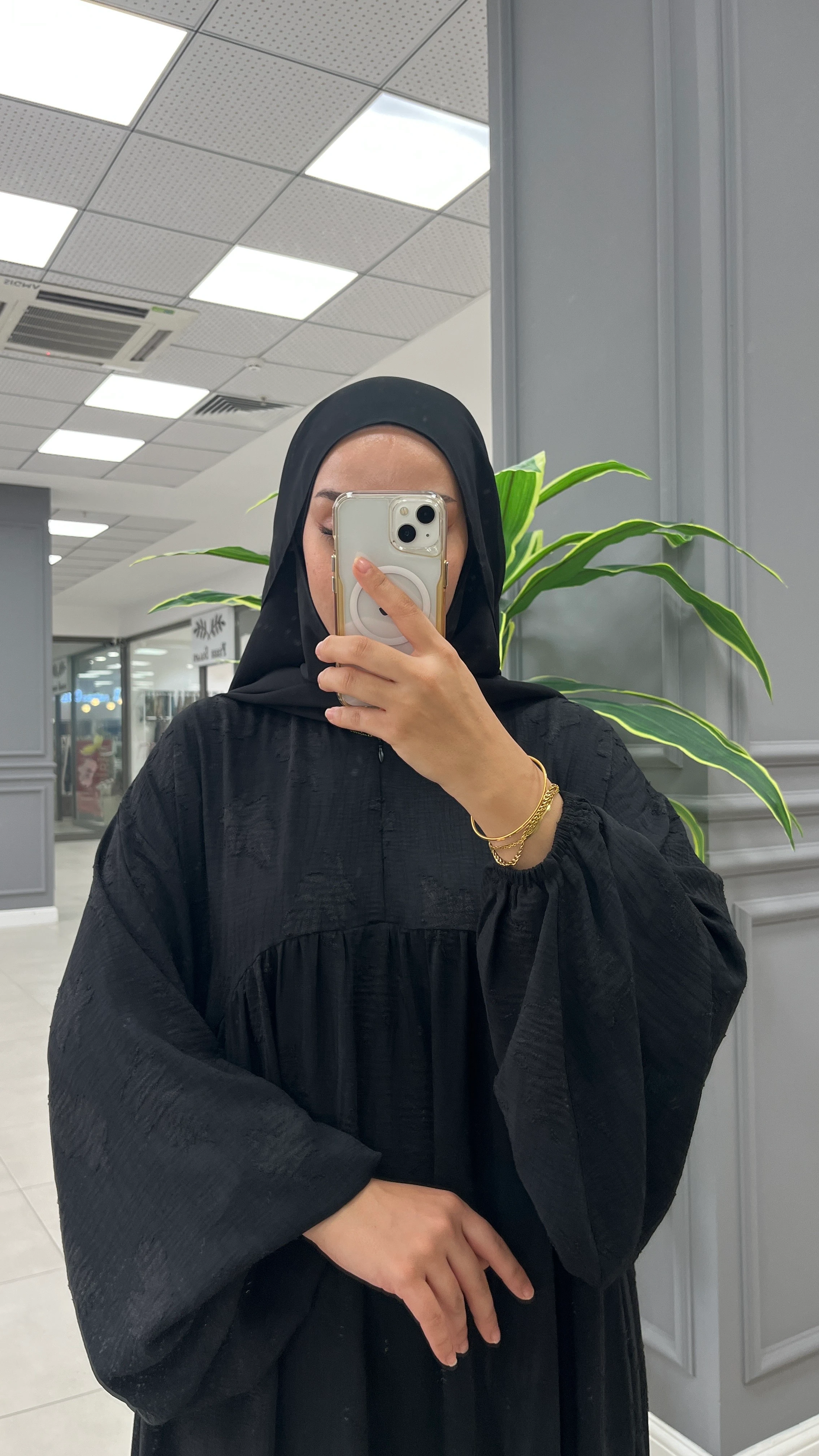 VERA DESENLİ ELBİSE SİYAH