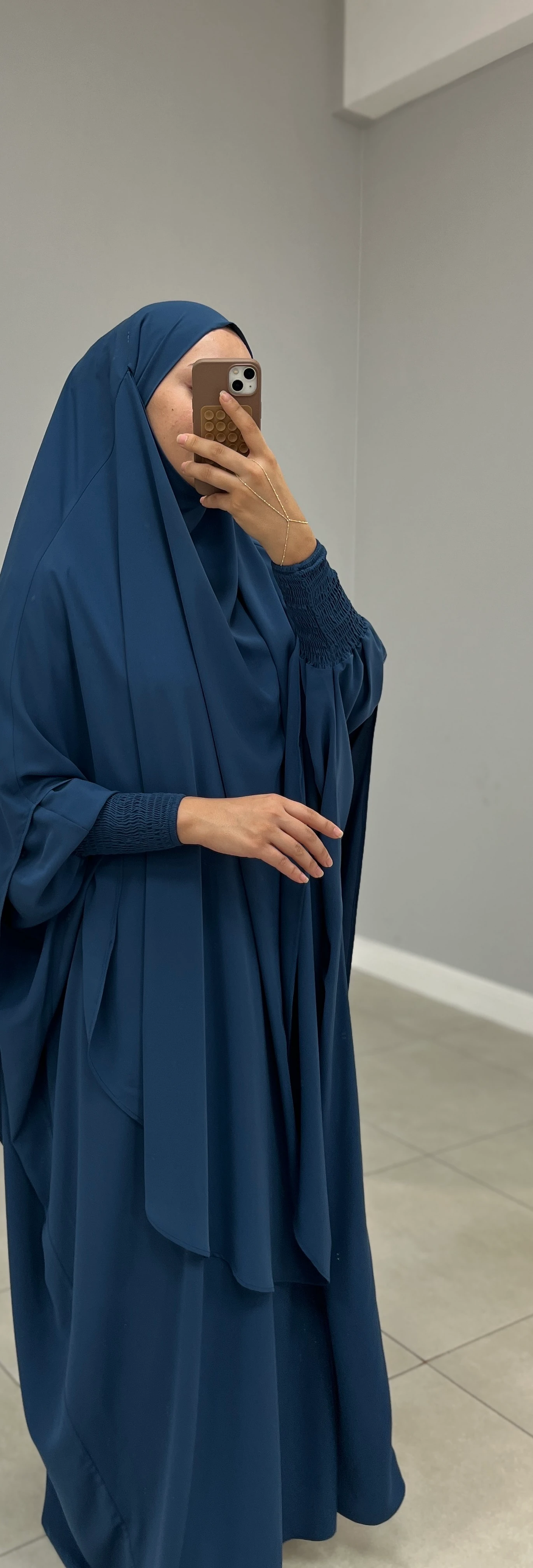 TAKVA SUFLE MEDİNE İPEĞİ MAVİ 