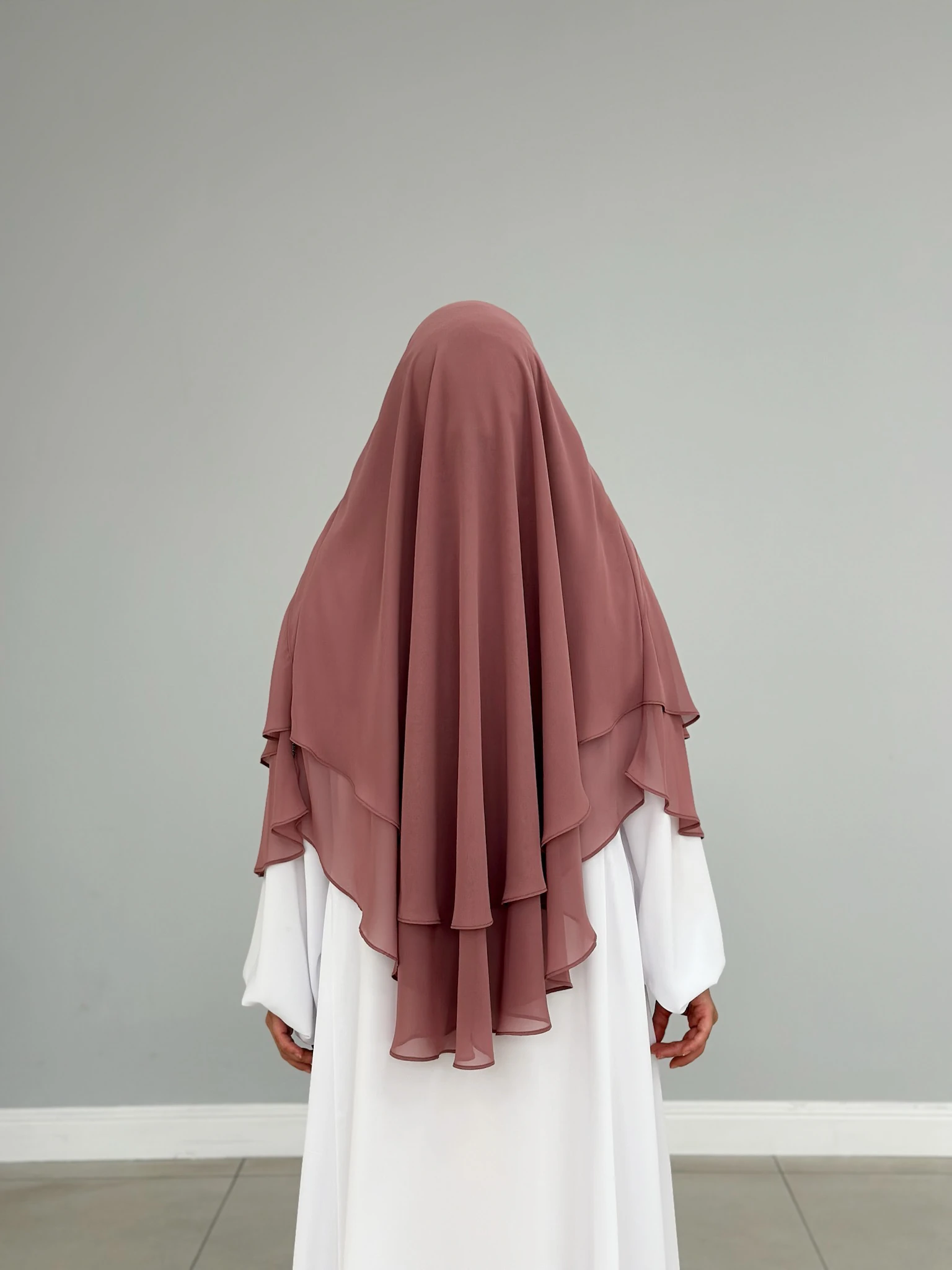 GÖLGELİ ŞİFON SUFLE ORTA GÜL KURUSU