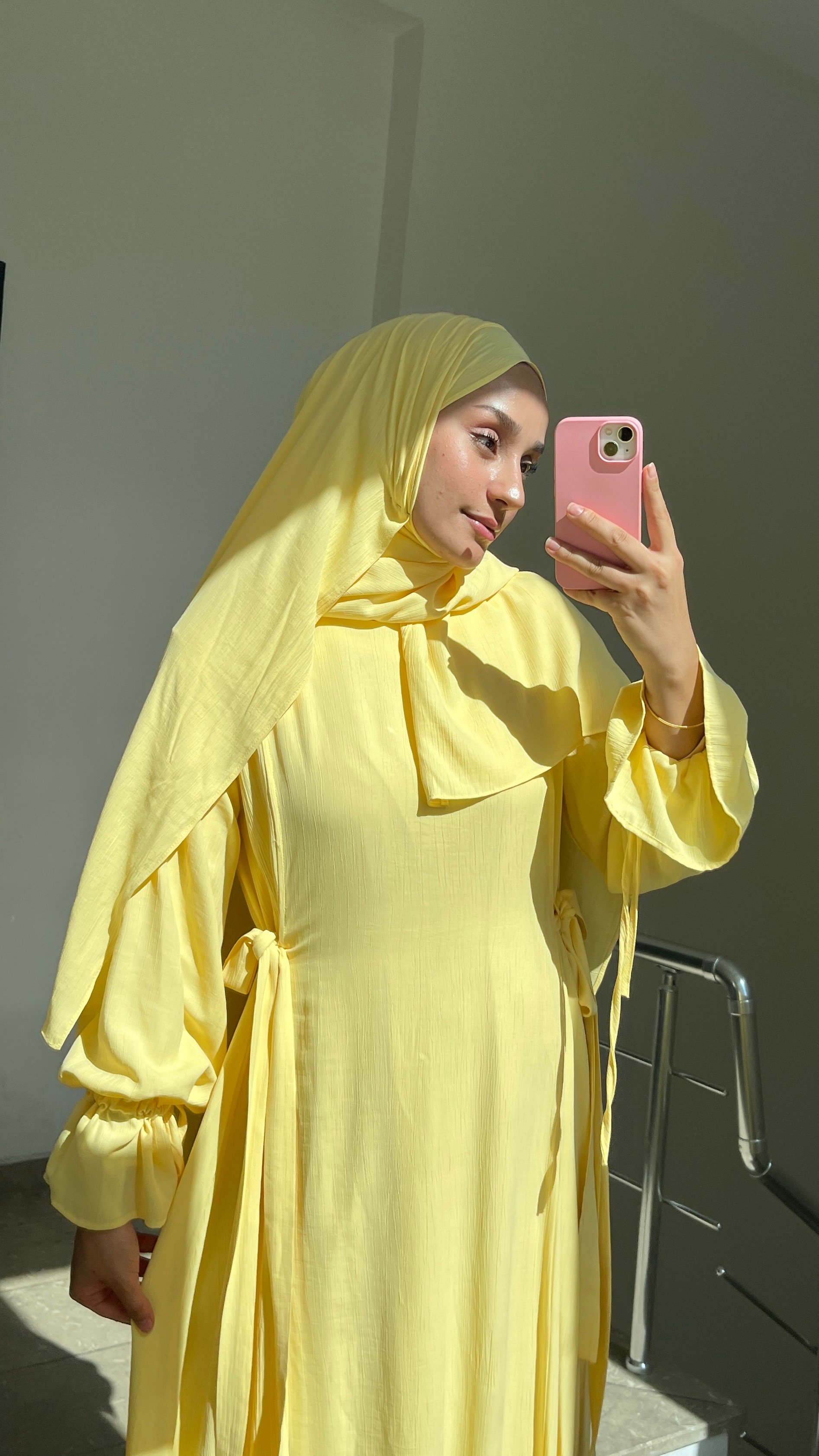 DEVA ABAYA LİMON SARISI