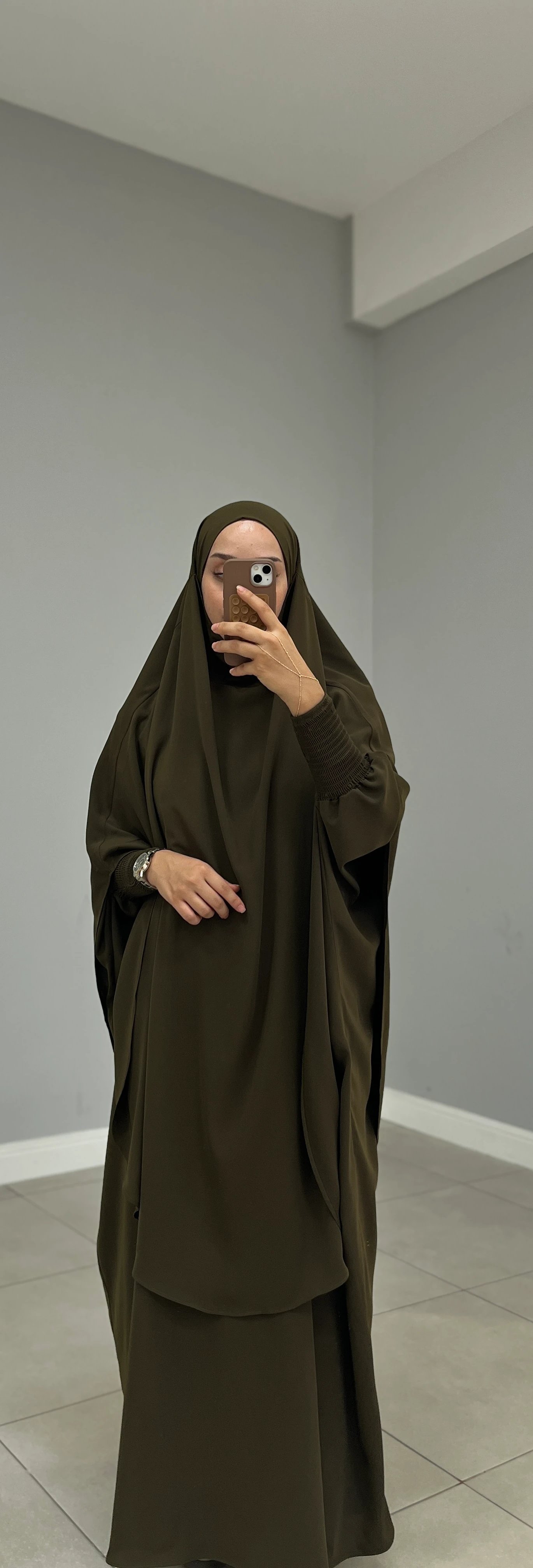 TAKVA SUFLE MEDİNE İPEĞİ HAKİ YEŞİL