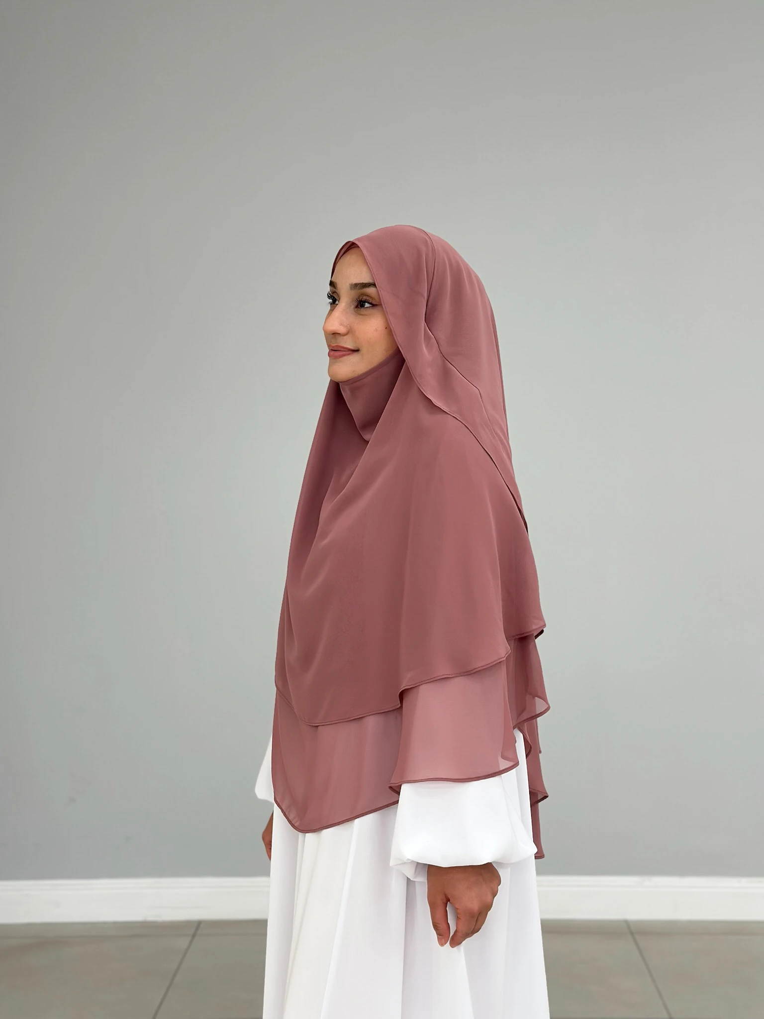 GÖLGELİ ŞİFON SUFLE ORTA GÜL KURUSU