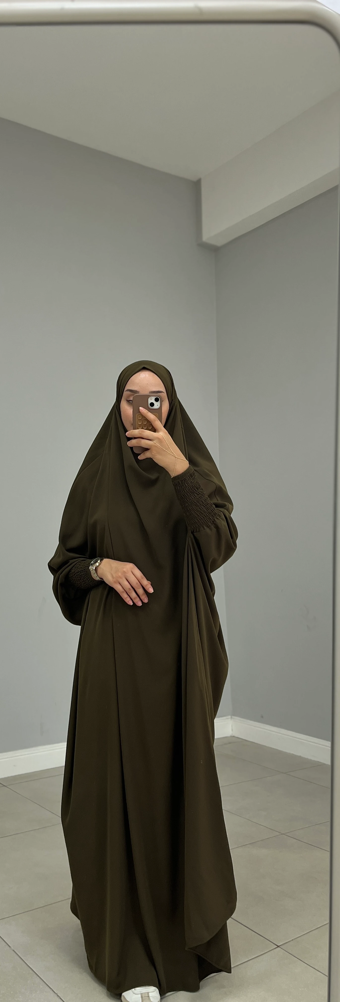 SUUD CİLBAB MEDİNE İPEĞİ HAKİ YEŞİL