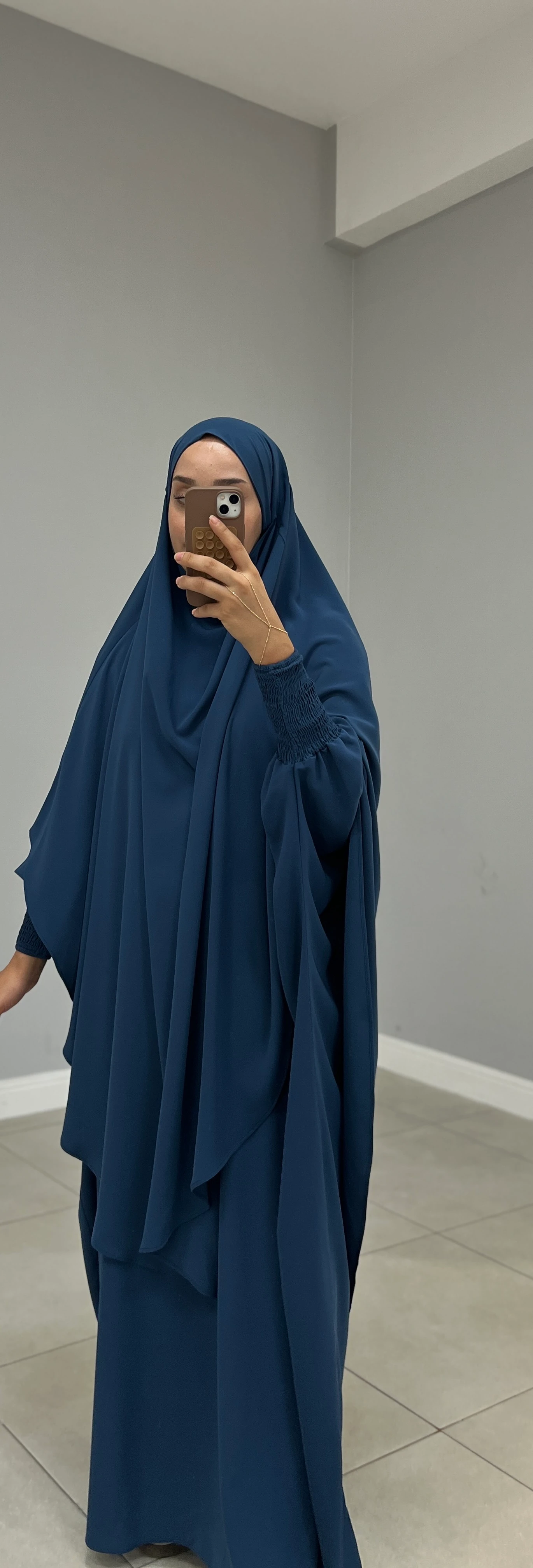 TAKVA SUFLE MEDİNE İPEĞİ MAVİ 