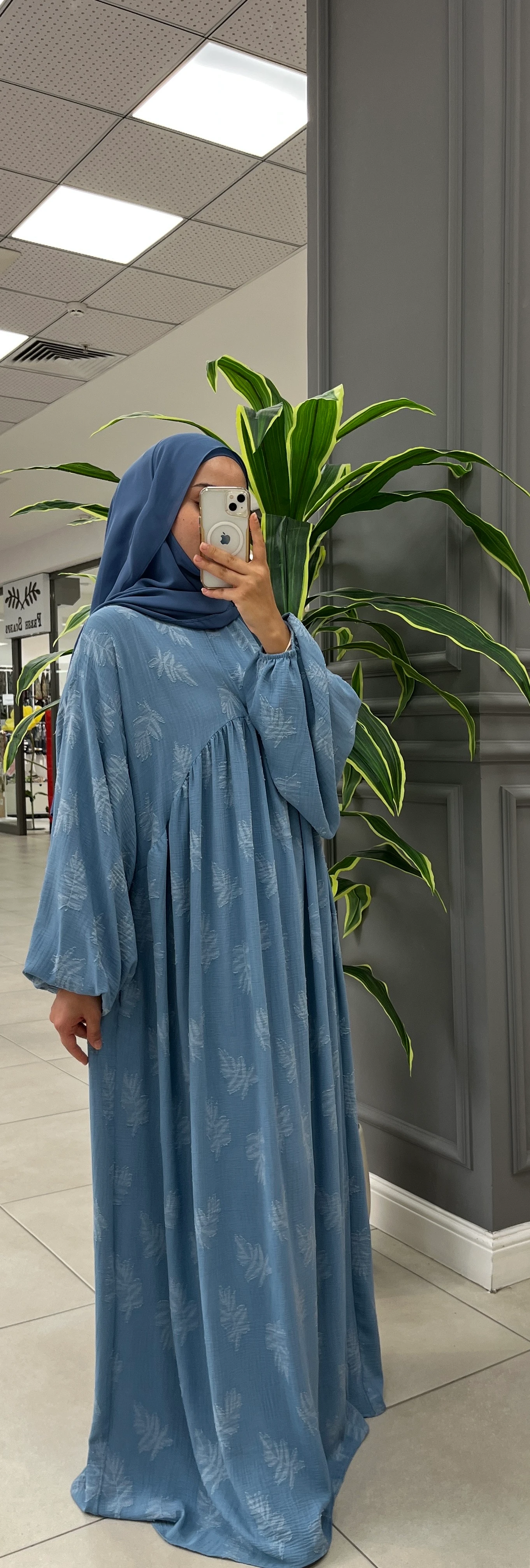 VERA DESENLİ ELBİSE BEBE MAVİSİ