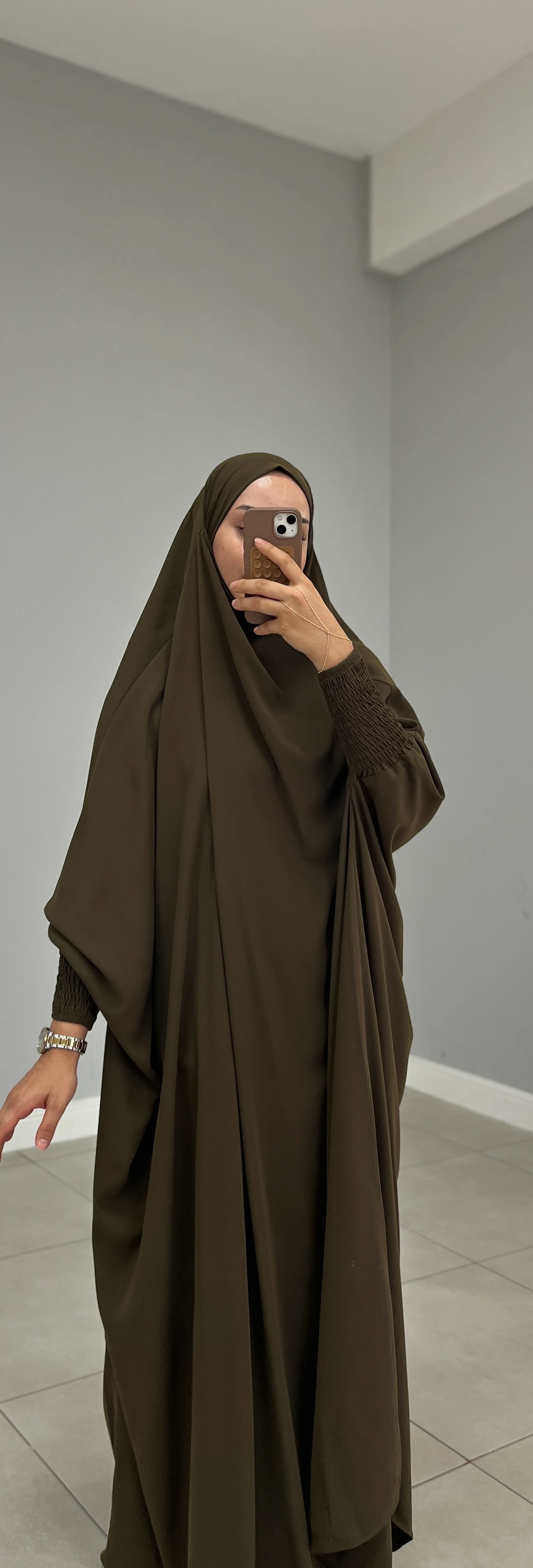 SUUD CİLBAB MEDİNE İPEĞİ HAKİ YEŞİL