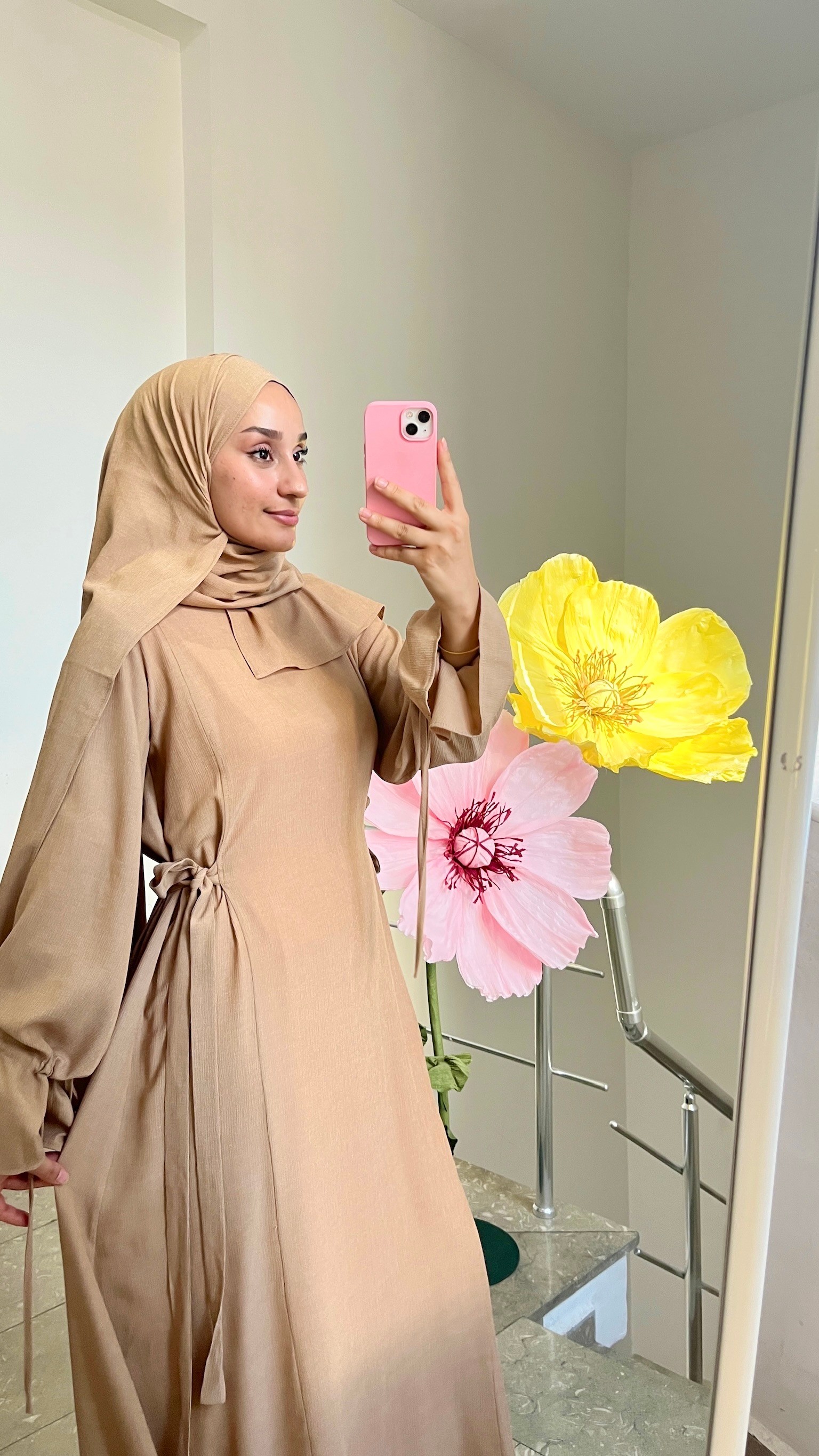 DEVA ABAYA ŞAL TAKIM BEJ
