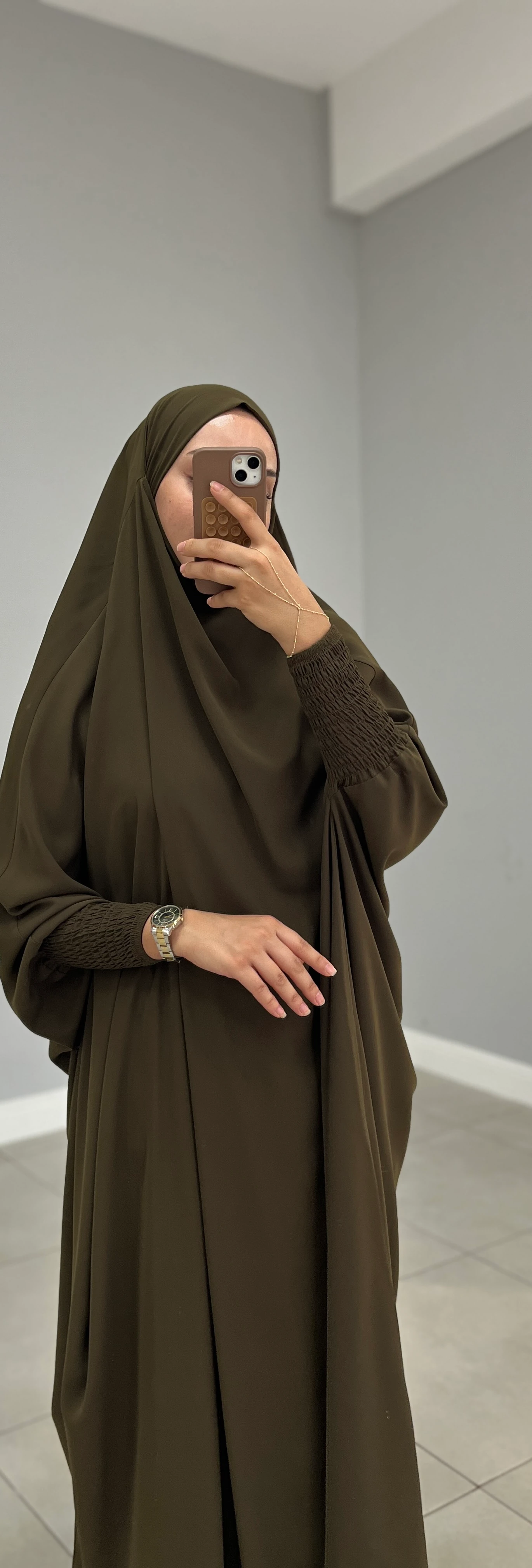 SUUD CİLBAB MEDİNE İPEĞİ HAKİ YEŞİL