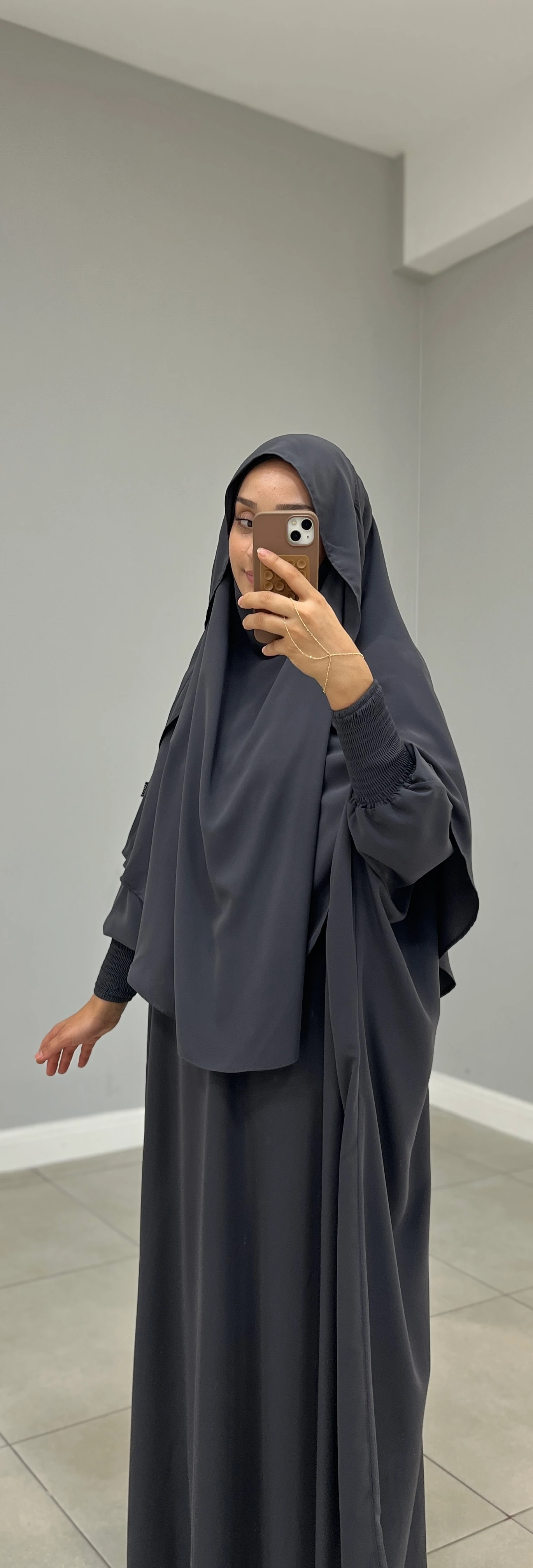 GÖLGELİ MEDİNE İPEĞİ SUFLE ORTA OVAL FÜME