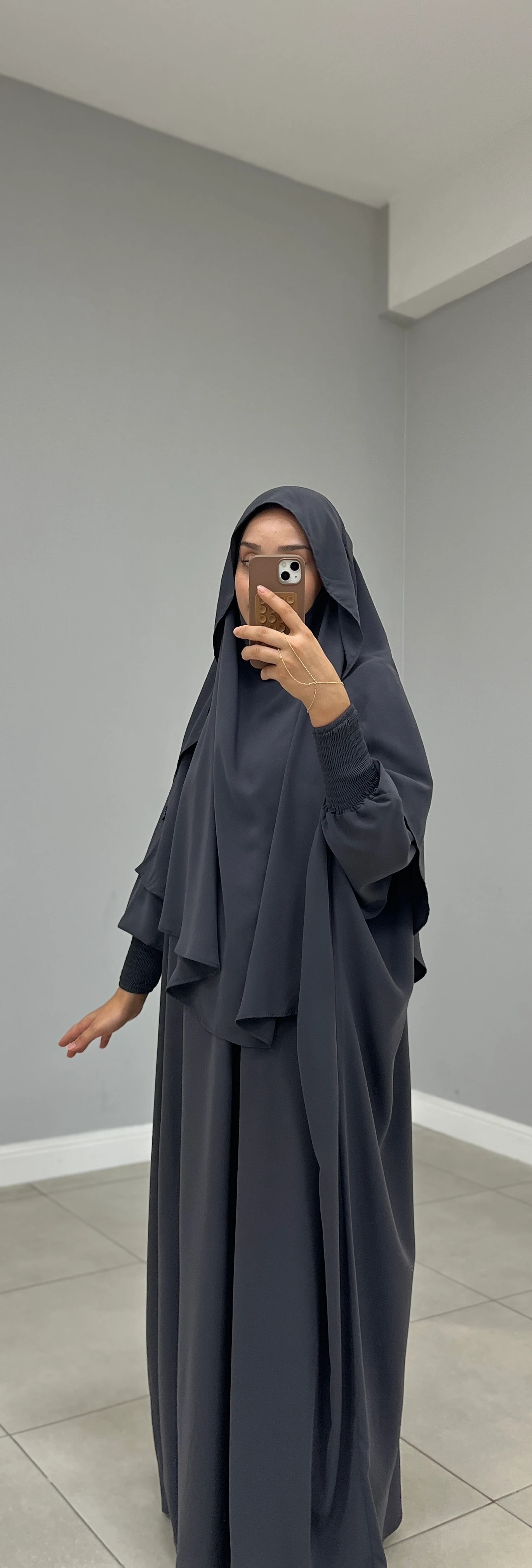 GÖLGELİ MEDİNE İPEĞİ SUFLE ORTA OVAL FÜME