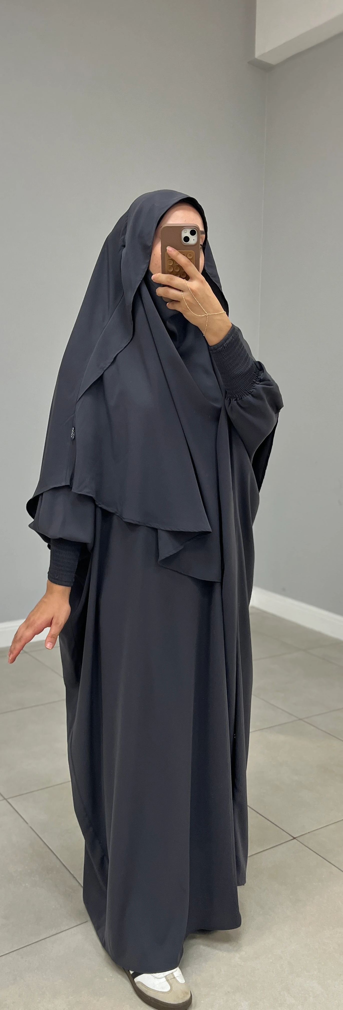 GÖLGELİ MEDİNE İPEĞİ SUFLE ORTA OVAL FÜME