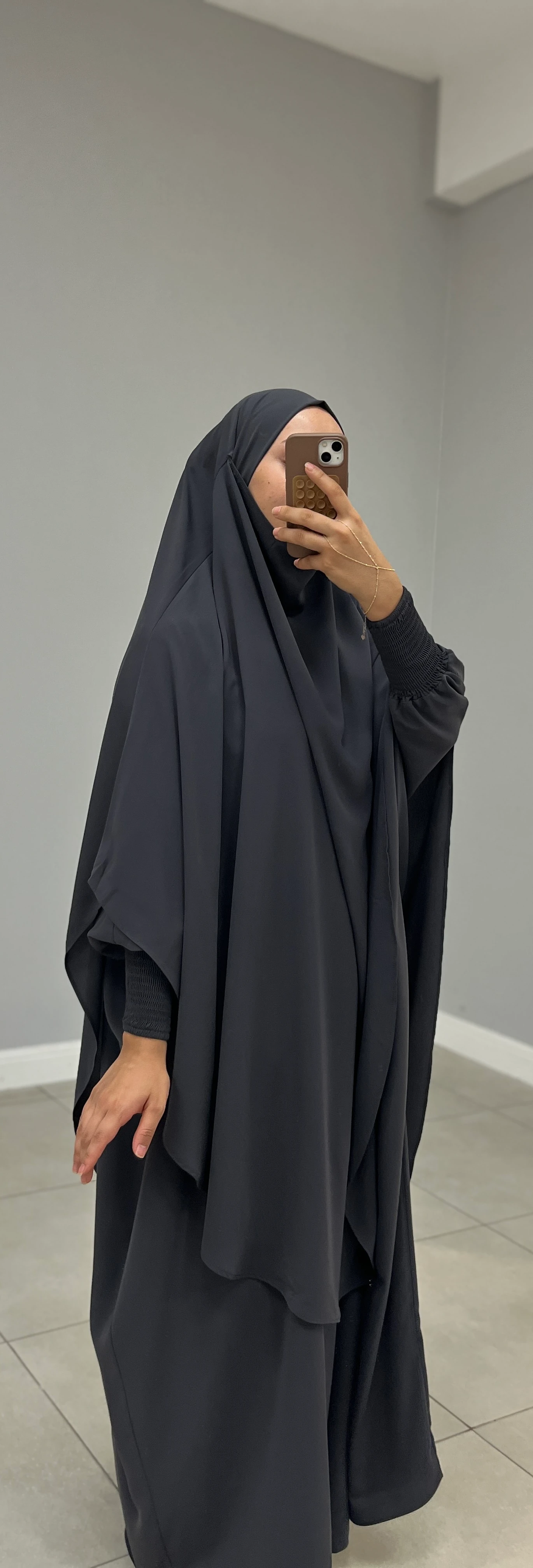 TAKVA SUFLE MEDİNE İPEĞİ FÜME