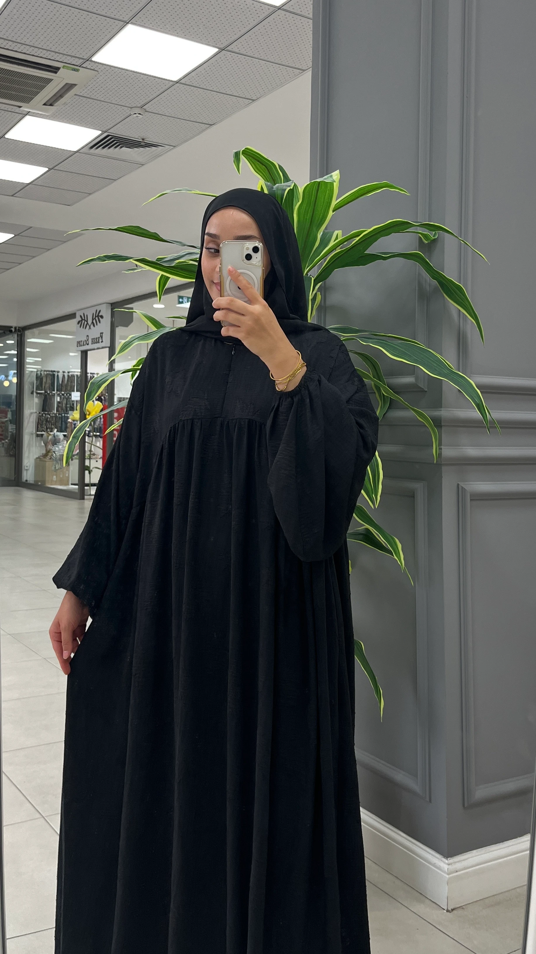 VERA DESENLİ ELBİSE SİYAH