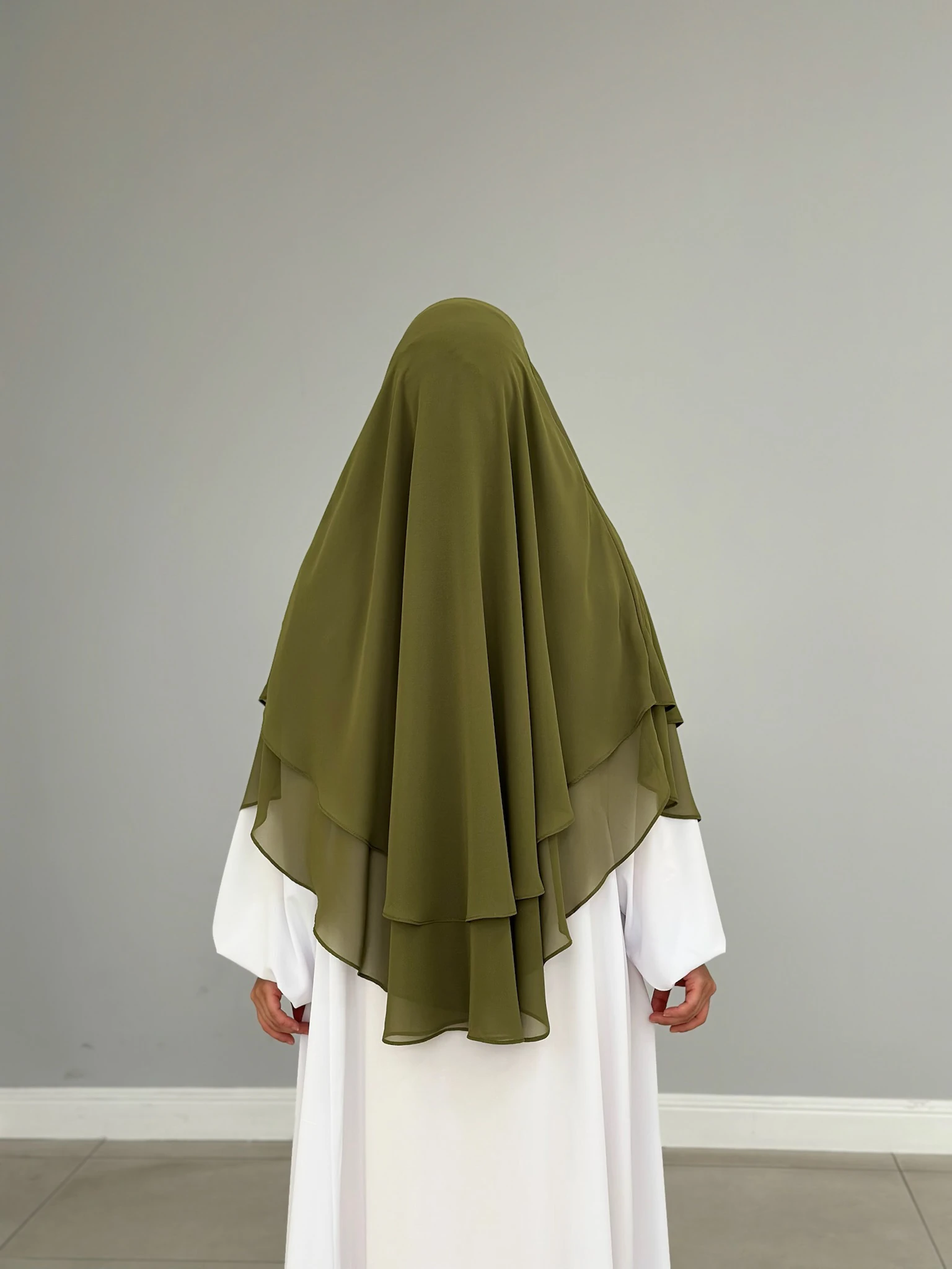 GÖLGELİ ŞİFON SUFLE ORTA YAĞ YEŞİLİ