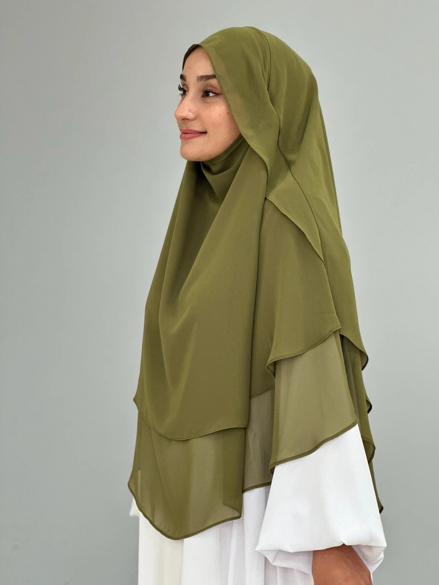 GÖLGELİ ŞİFON SUFLE ORTA YAĞ YEŞİLİ