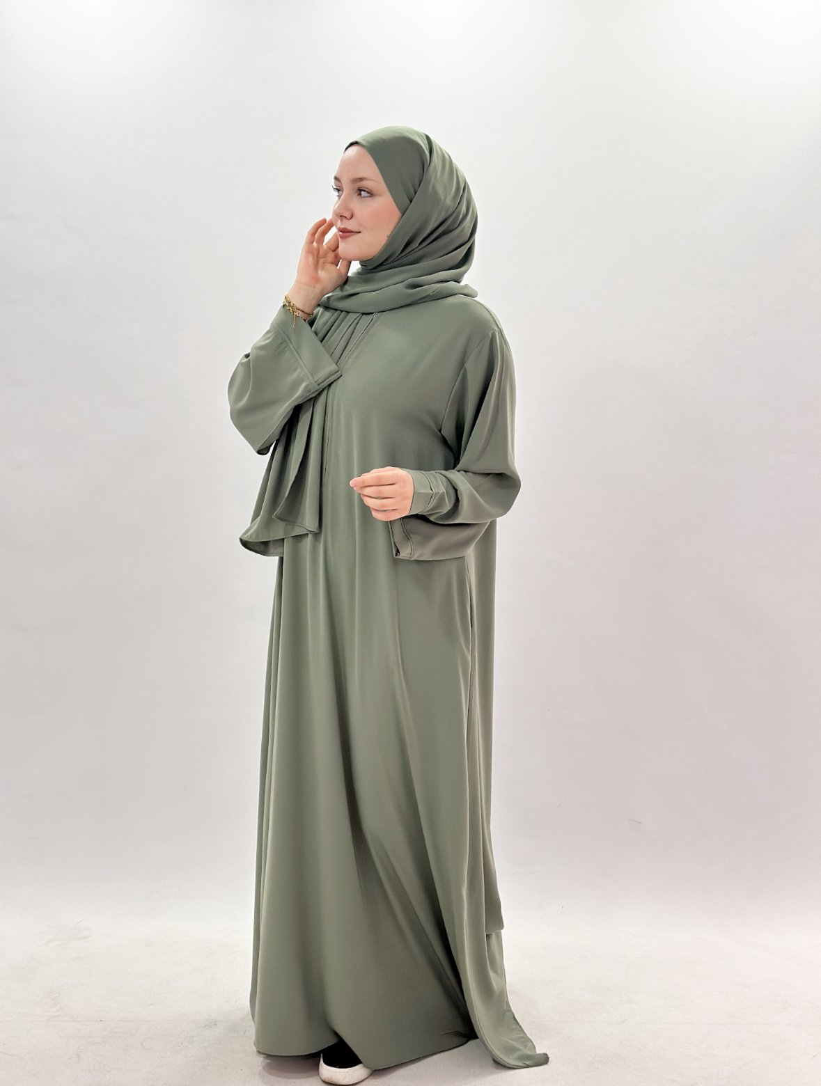 Meva Abaya Yosun Yeşili