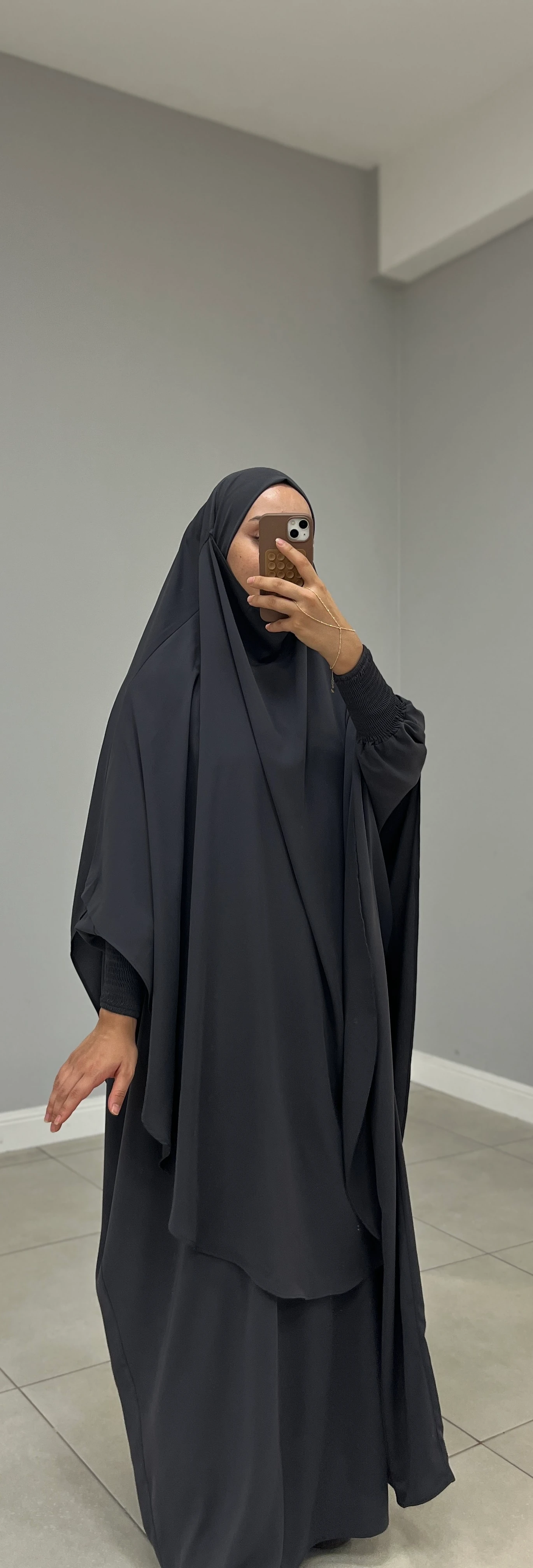 TAKVA SUFLE MEDİNE İPEĞİ FÜME