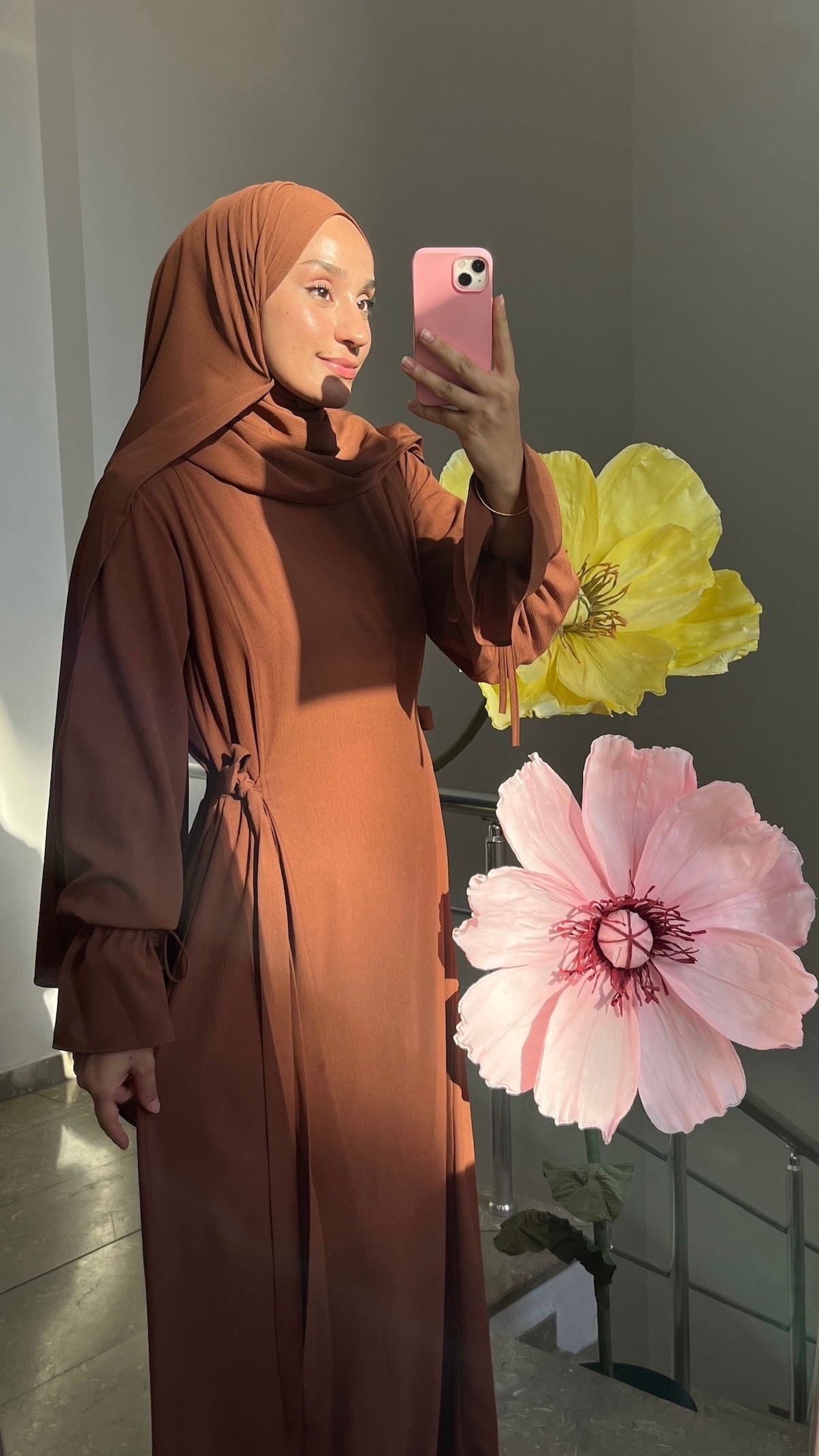 DEVA ABAYA ŞAL TAKIM KAHVE