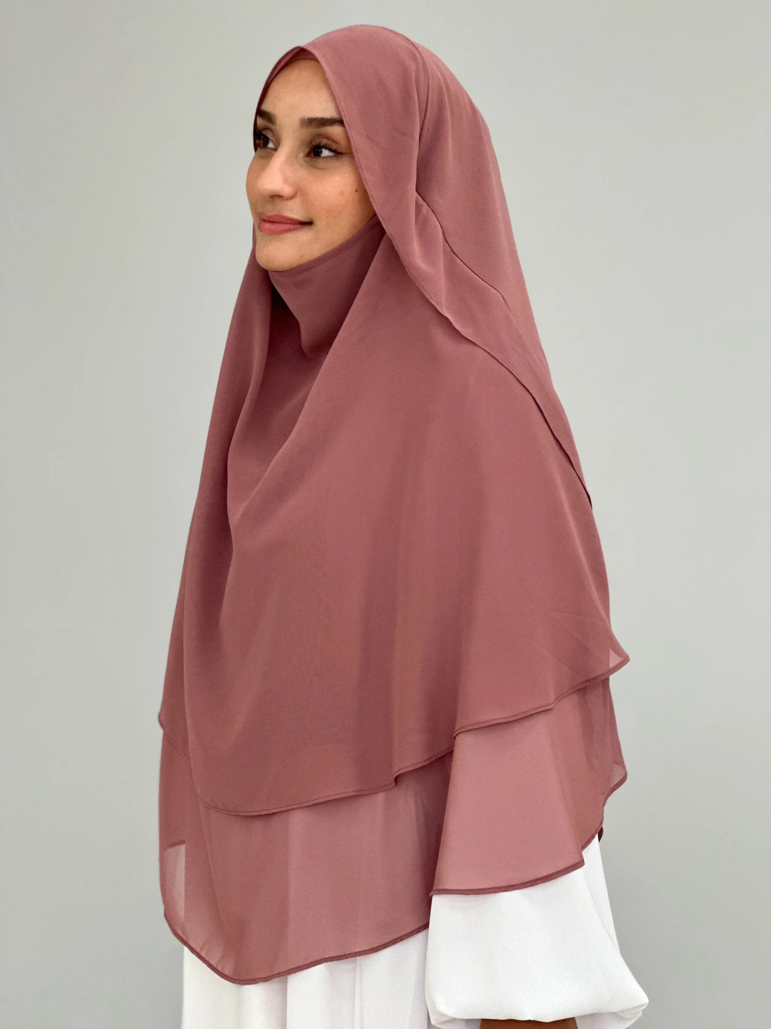 GÖLGELİ ŞİFON SUFLE ORTA GÜL KURUSU