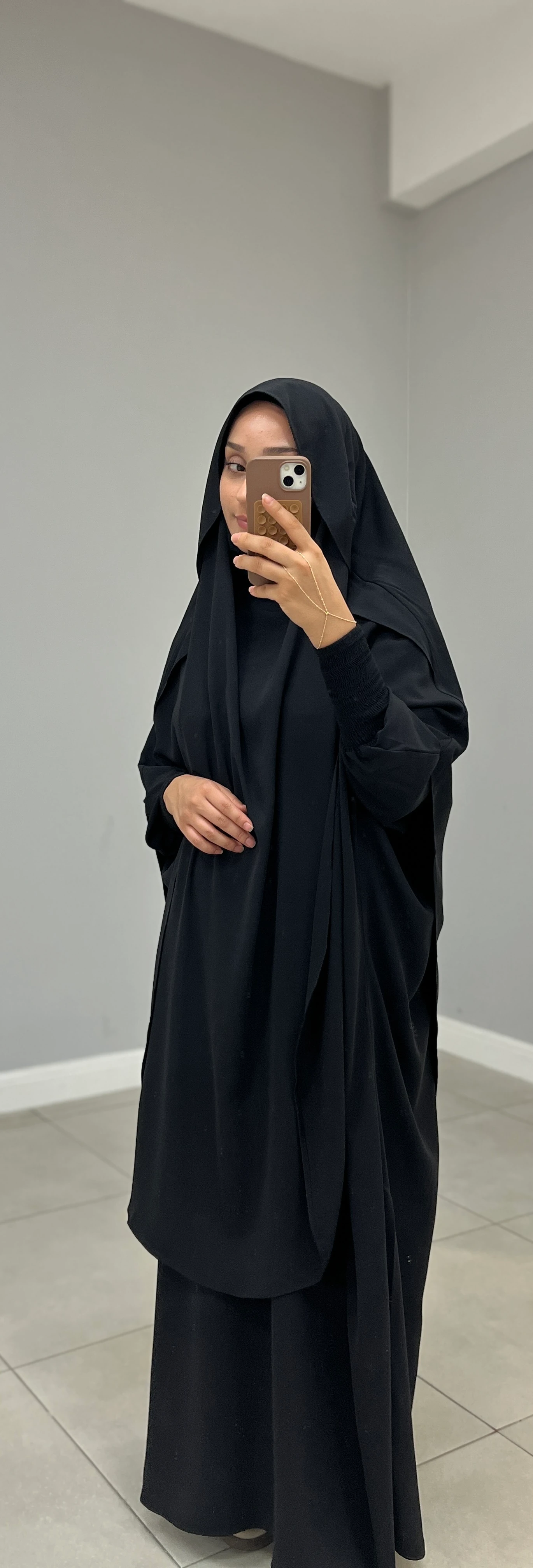 GÖLGELİ TAKVA SUFLE MEDİNE İPEĞİ SİYAH