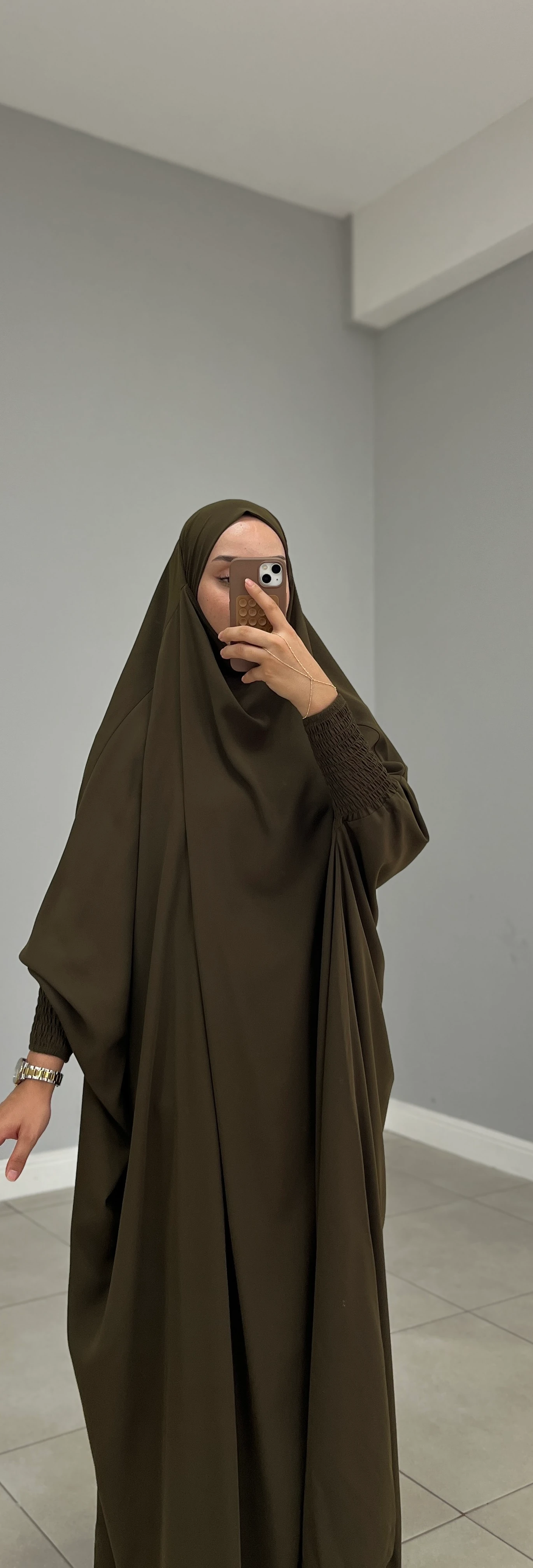 SUUD CİLBAB MEDİNE İPEĞİ HAKİ YEŞİL