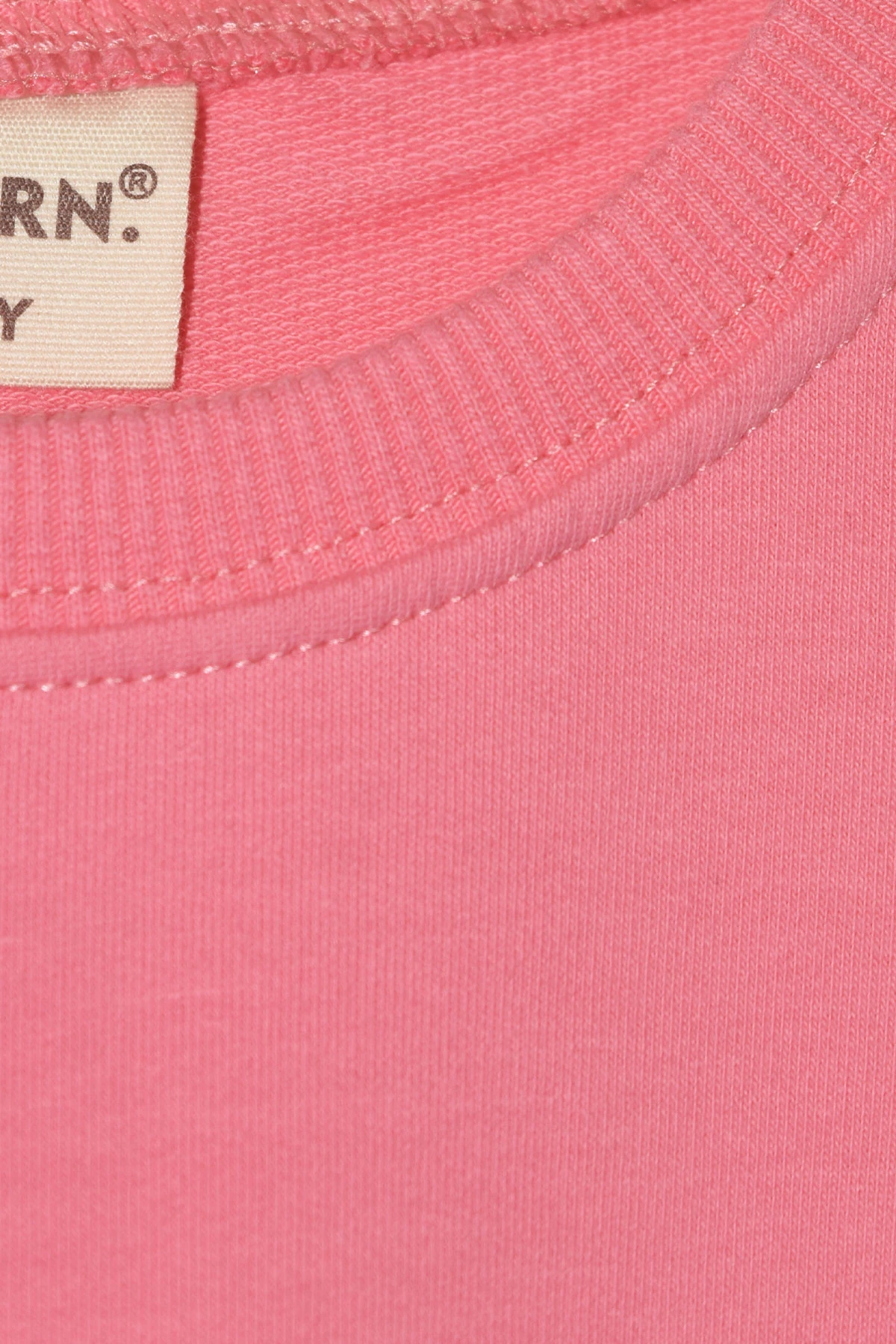 Kız Çocuk %100 Pamuk Kalp Desenli Bisiklet Yaka Trend Sweatshirt - 1022S - Pembe